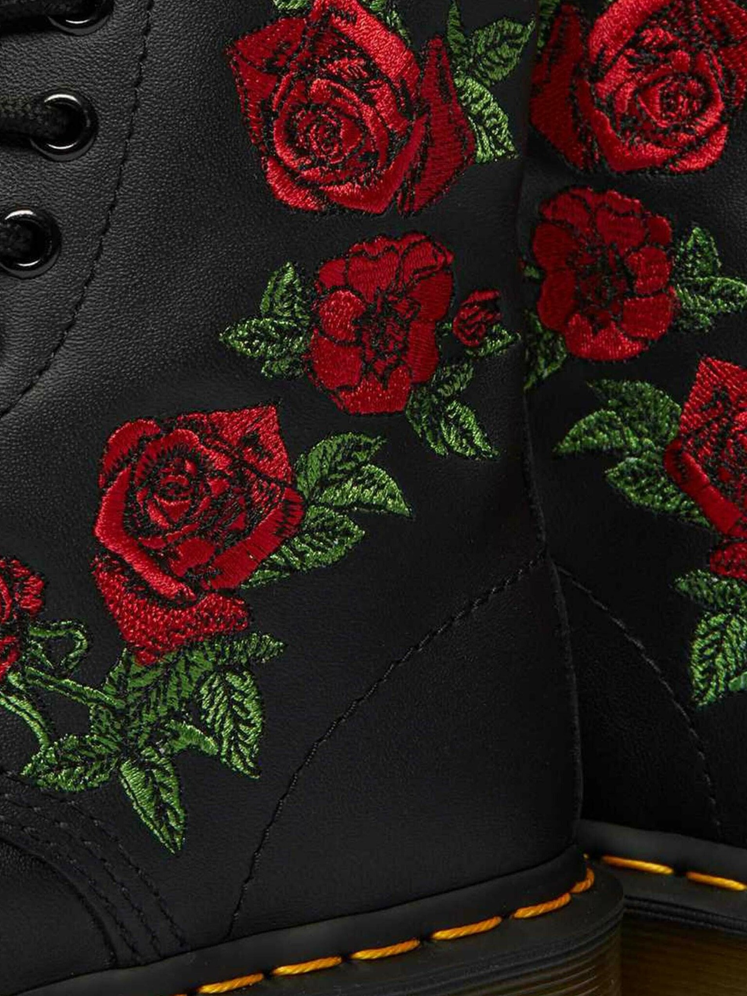 Dr. Martens 1460 Vonda Floral Leather Kotníková obuv Černá - Pepit.cz