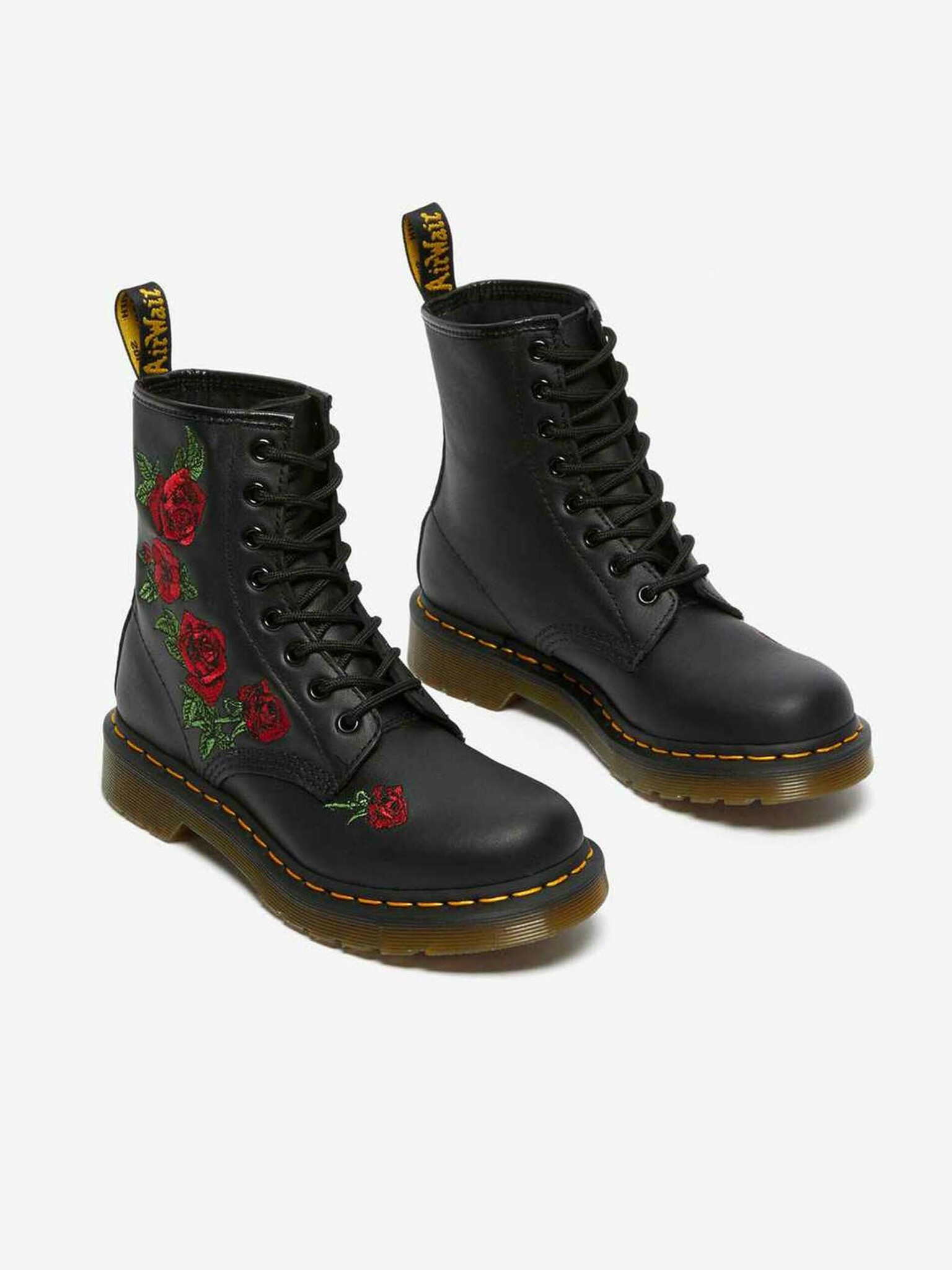 Dr. Martens 1460 Vonda Floral Leather Kotníková obuv Černá - Pepit.cz