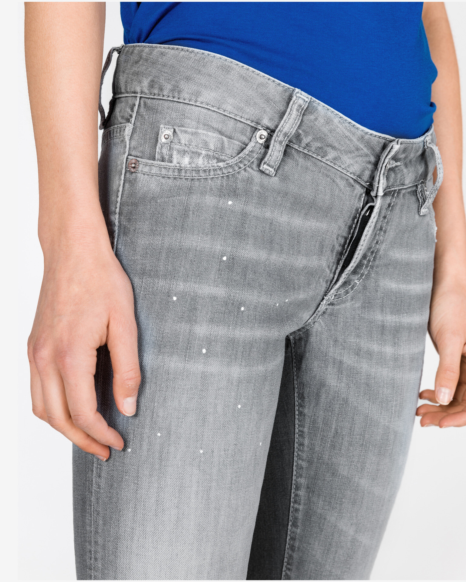 DSQUARED2 Jennifer Jeans Šedá - Pepit.cz