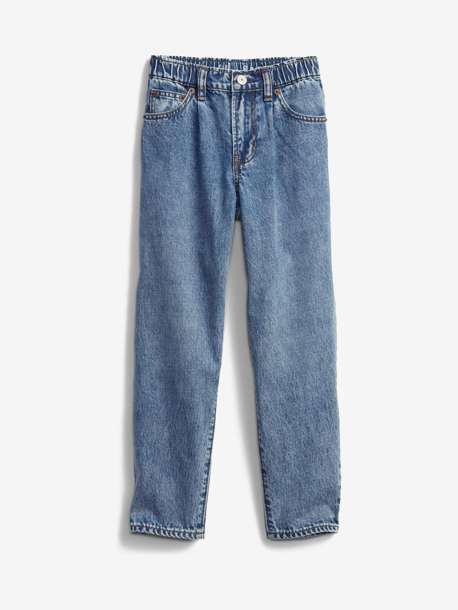 GAP Barrel Washwell™ Jeans dětské Modrá - Pepit.cz