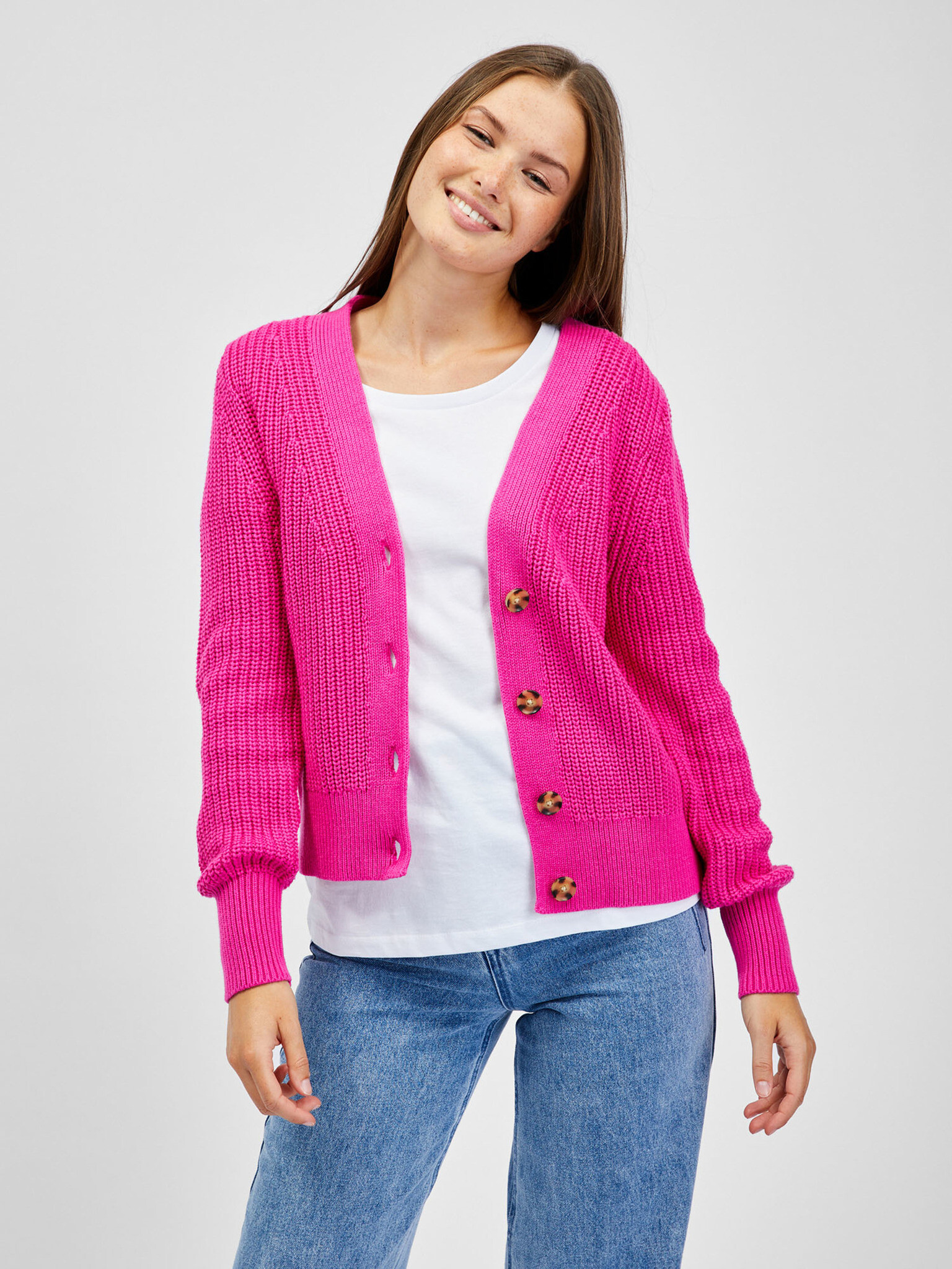 GAP Cardigan Růžová - Pepit.cz