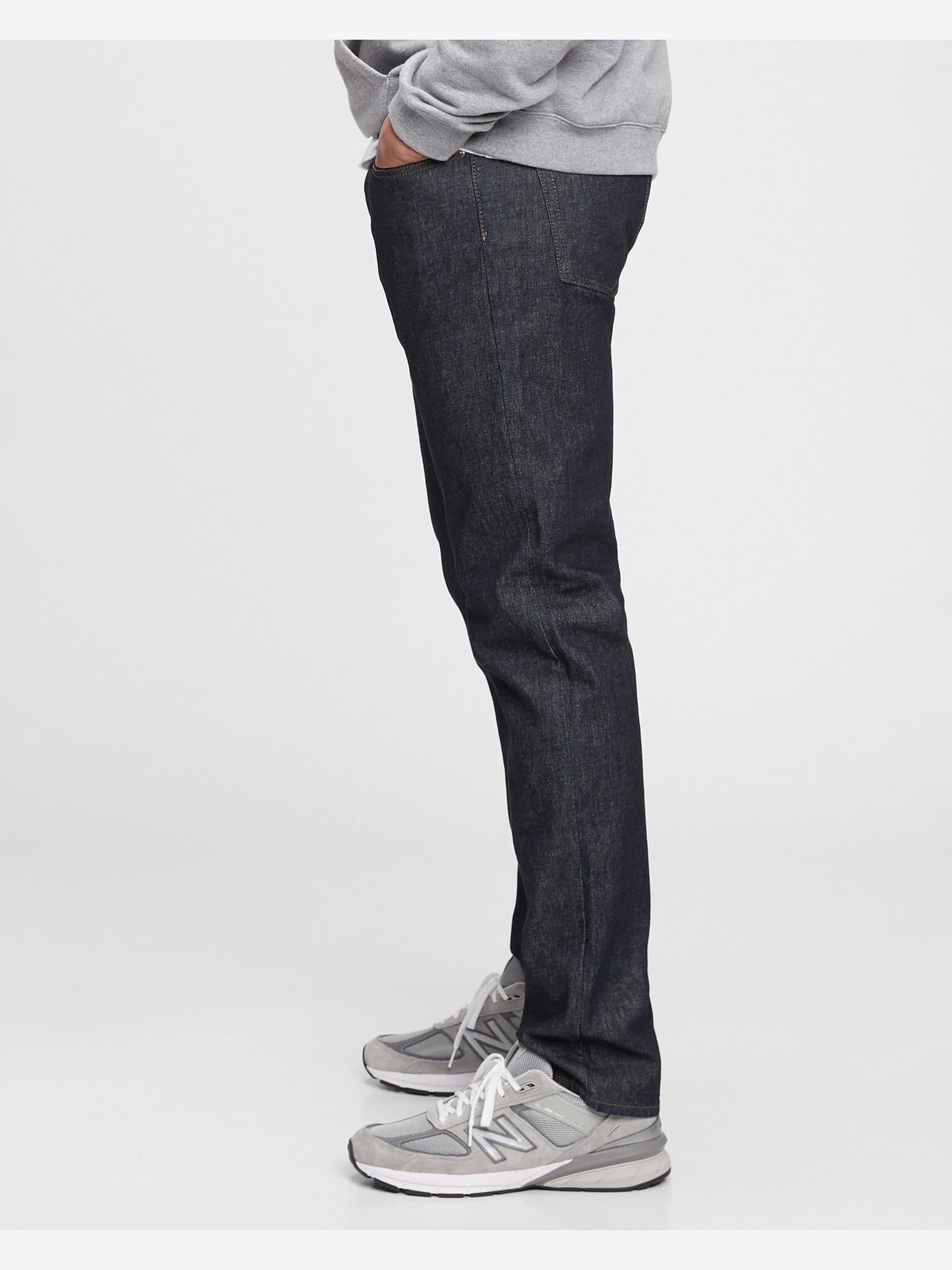 GAP Flex Slim Straight Jeans Modrá - Pepit.cz