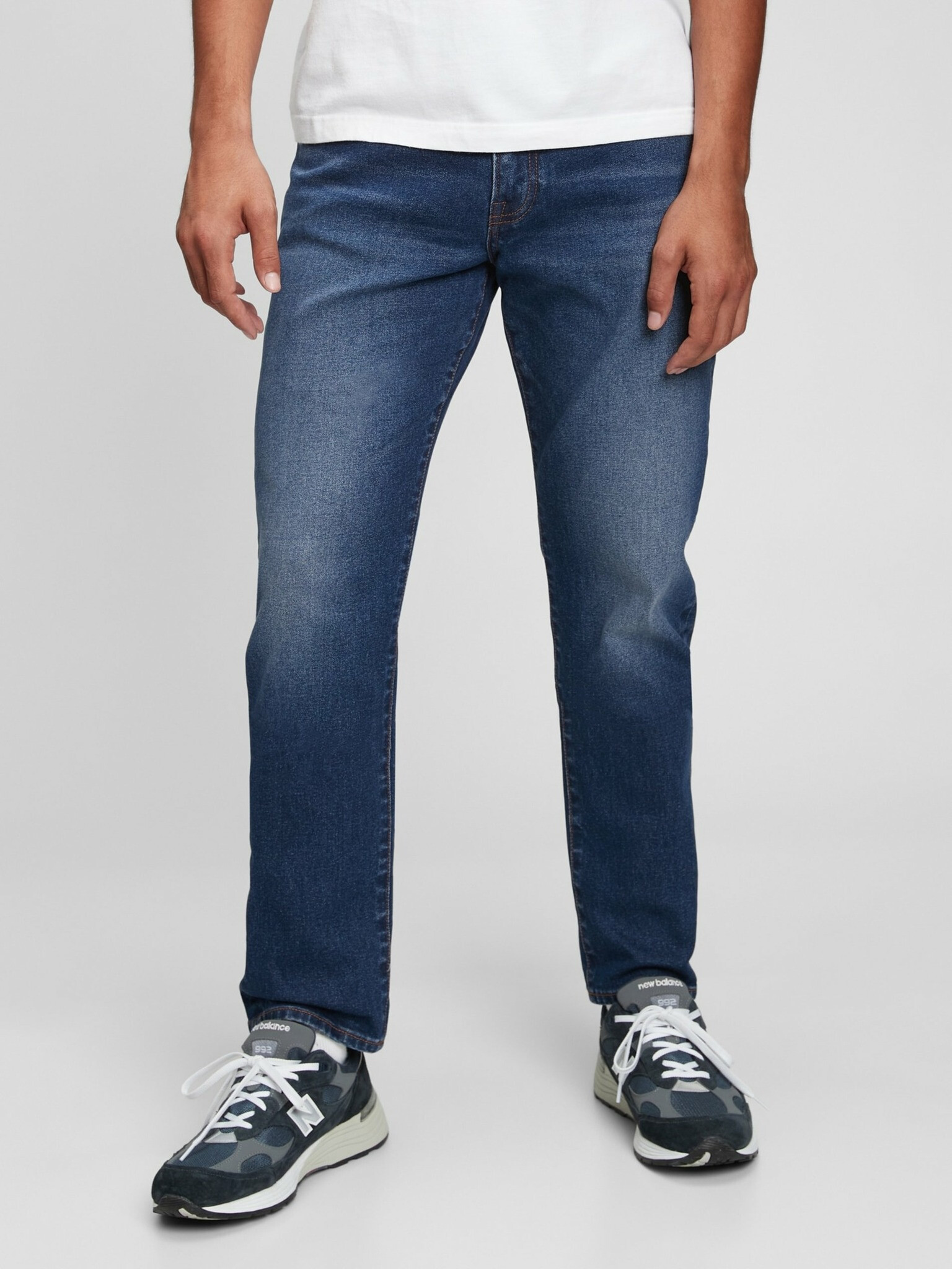 GAP flex Washwell Jeans Modrá - Pepit.cz