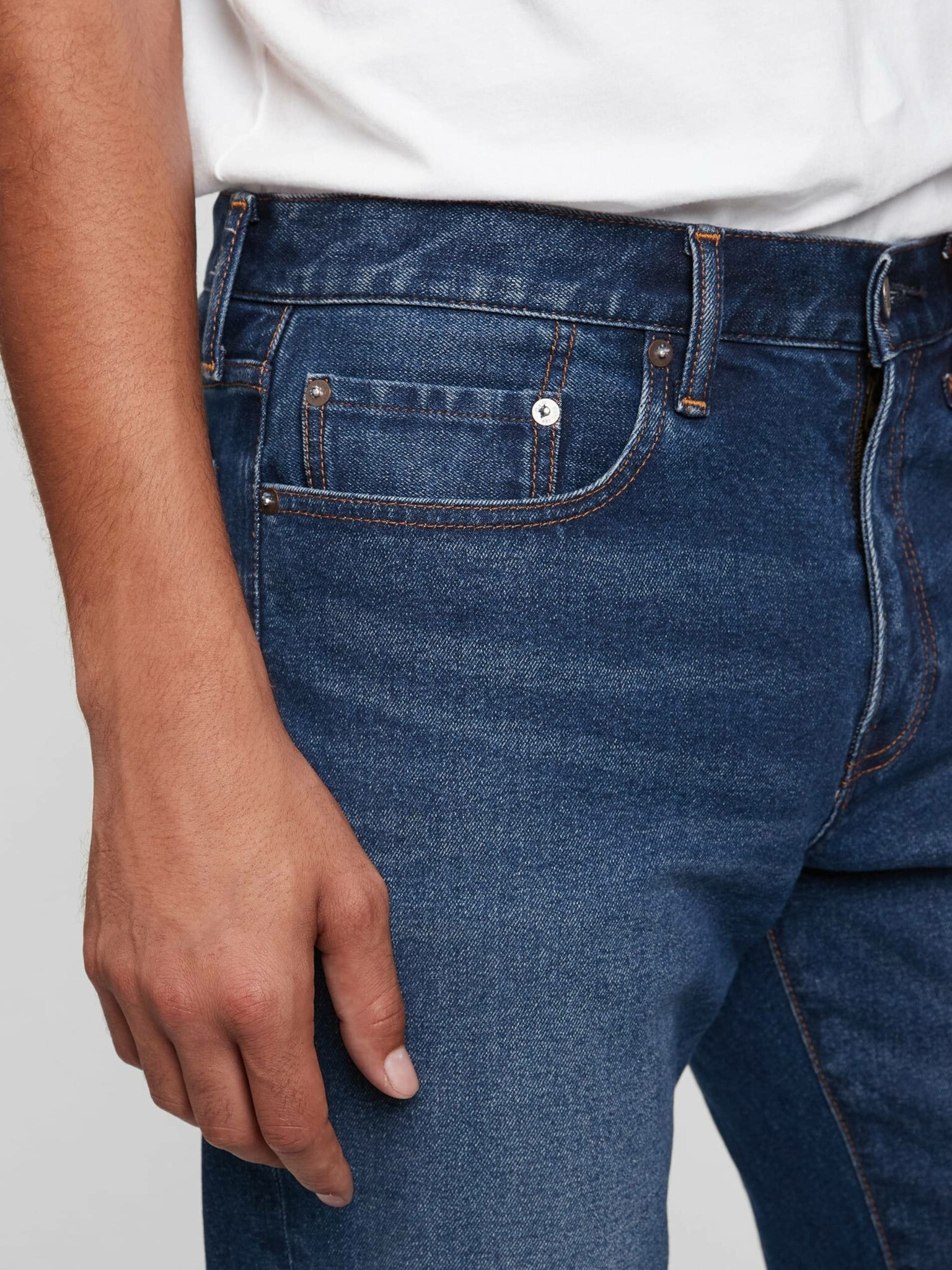 GAP flex Washwell Jeans Modrá - Pepit.cz