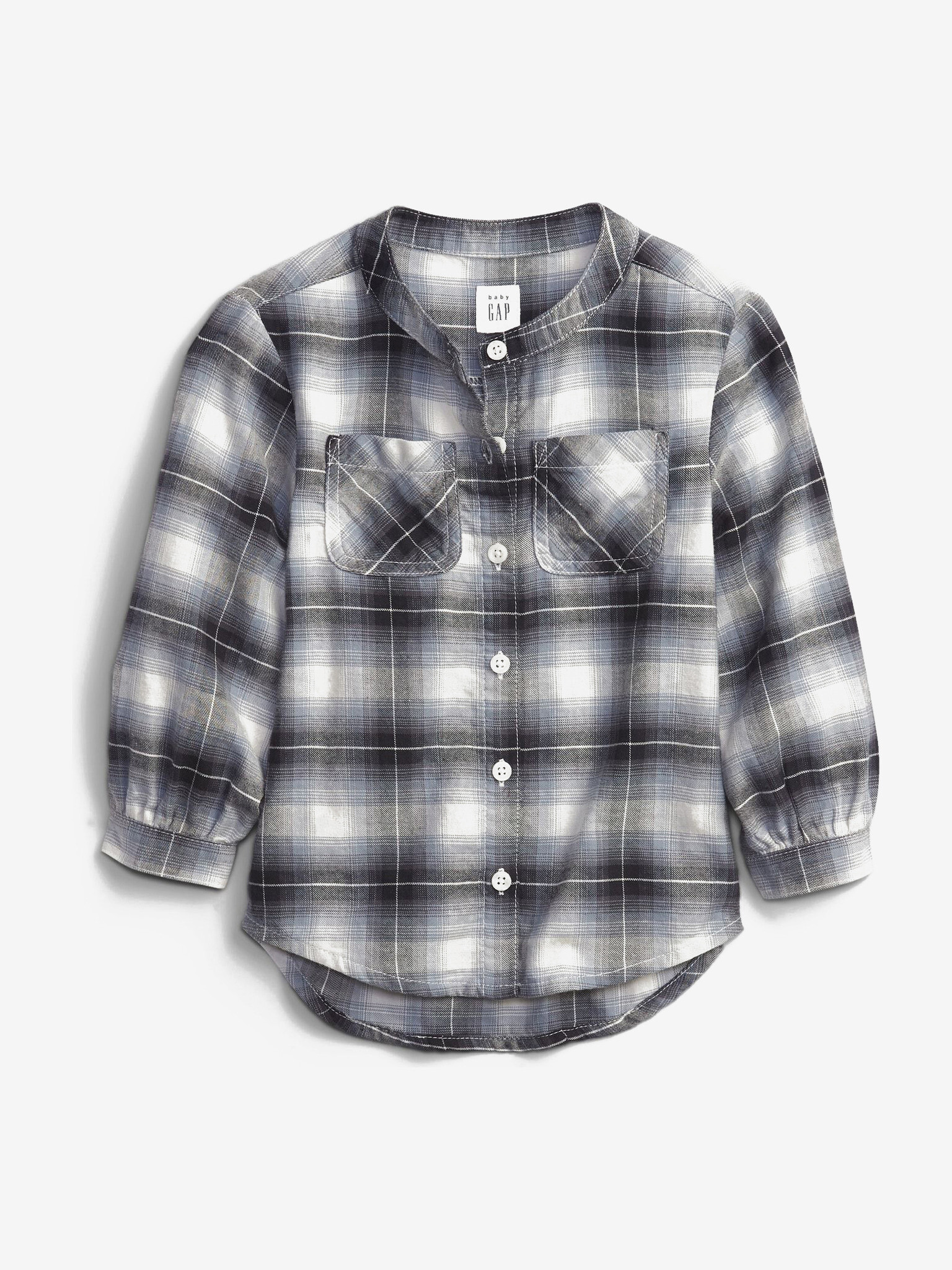 GAP Oversize Flannel Košile dětská Šedá - Pepit.cz