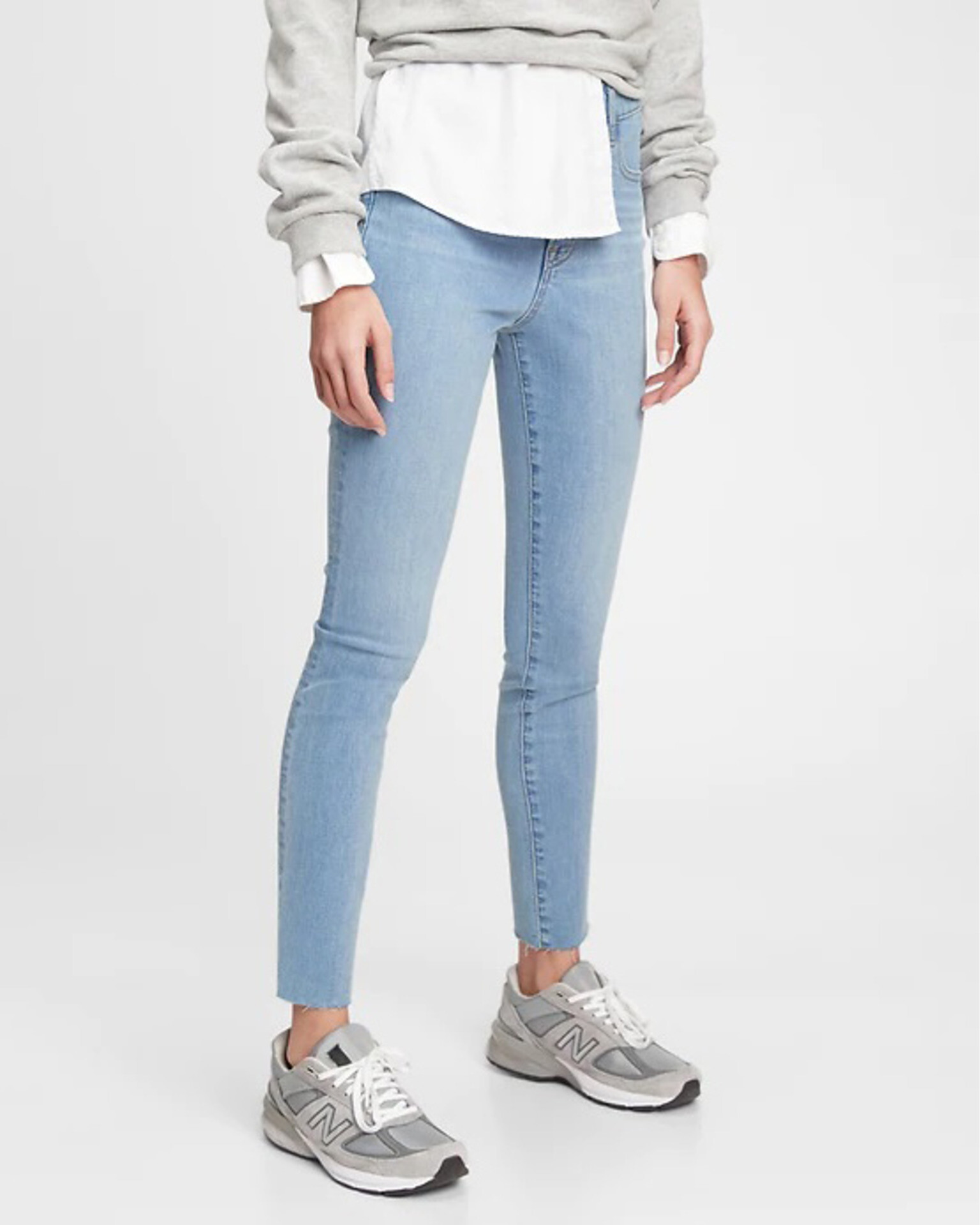 GAP The Gen Good High Rise True Skinny Jeans Modrá - Pepit.cz