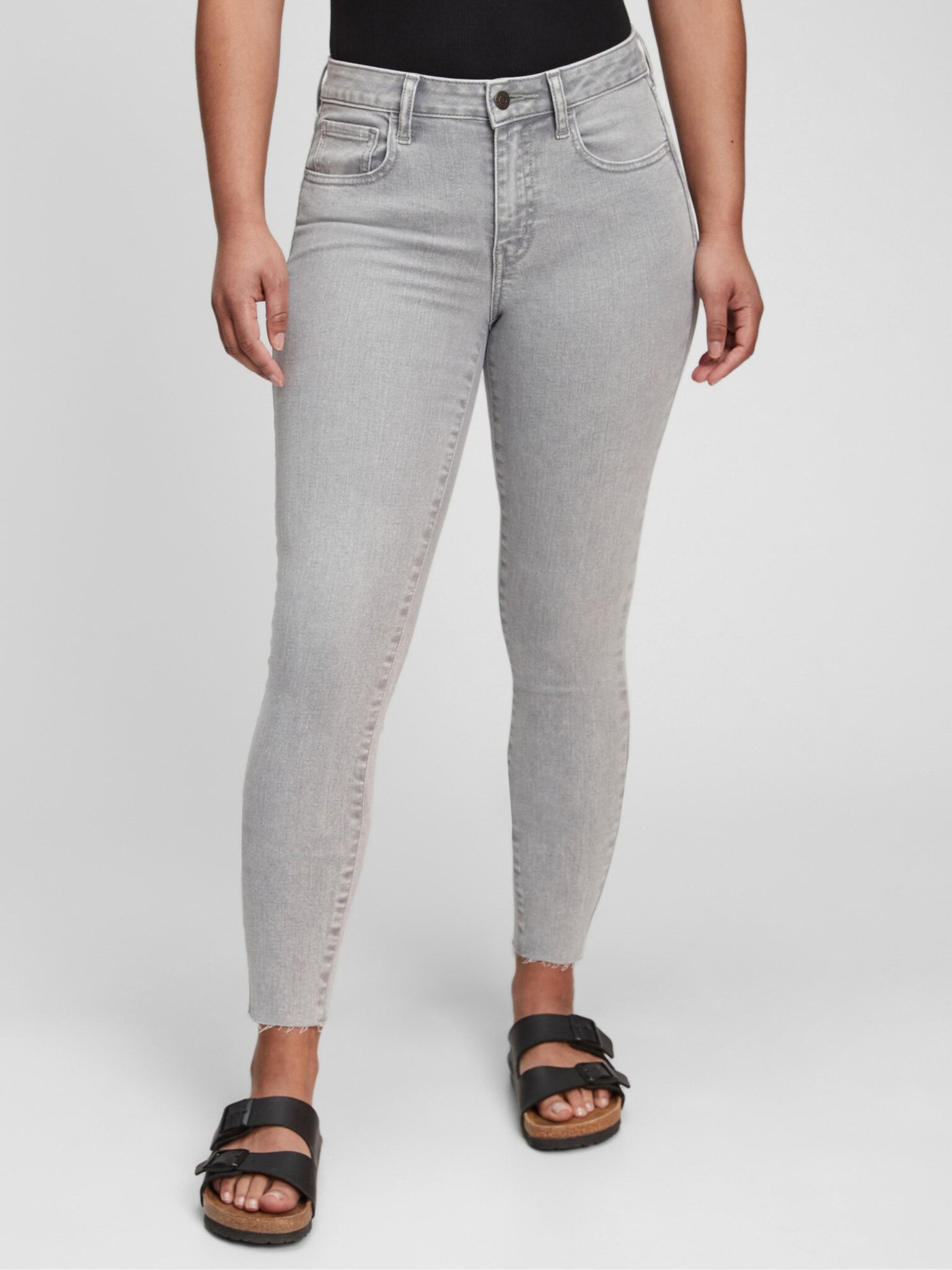 GAP Universal Jegging Mr Gray Aline Jeans Šedá - Pepit.cz