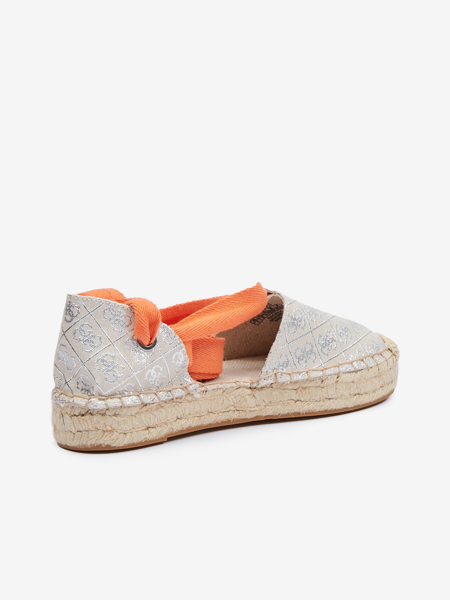 Guess Jalene 3 Espadrilky Stříbrná - Pepit.cz