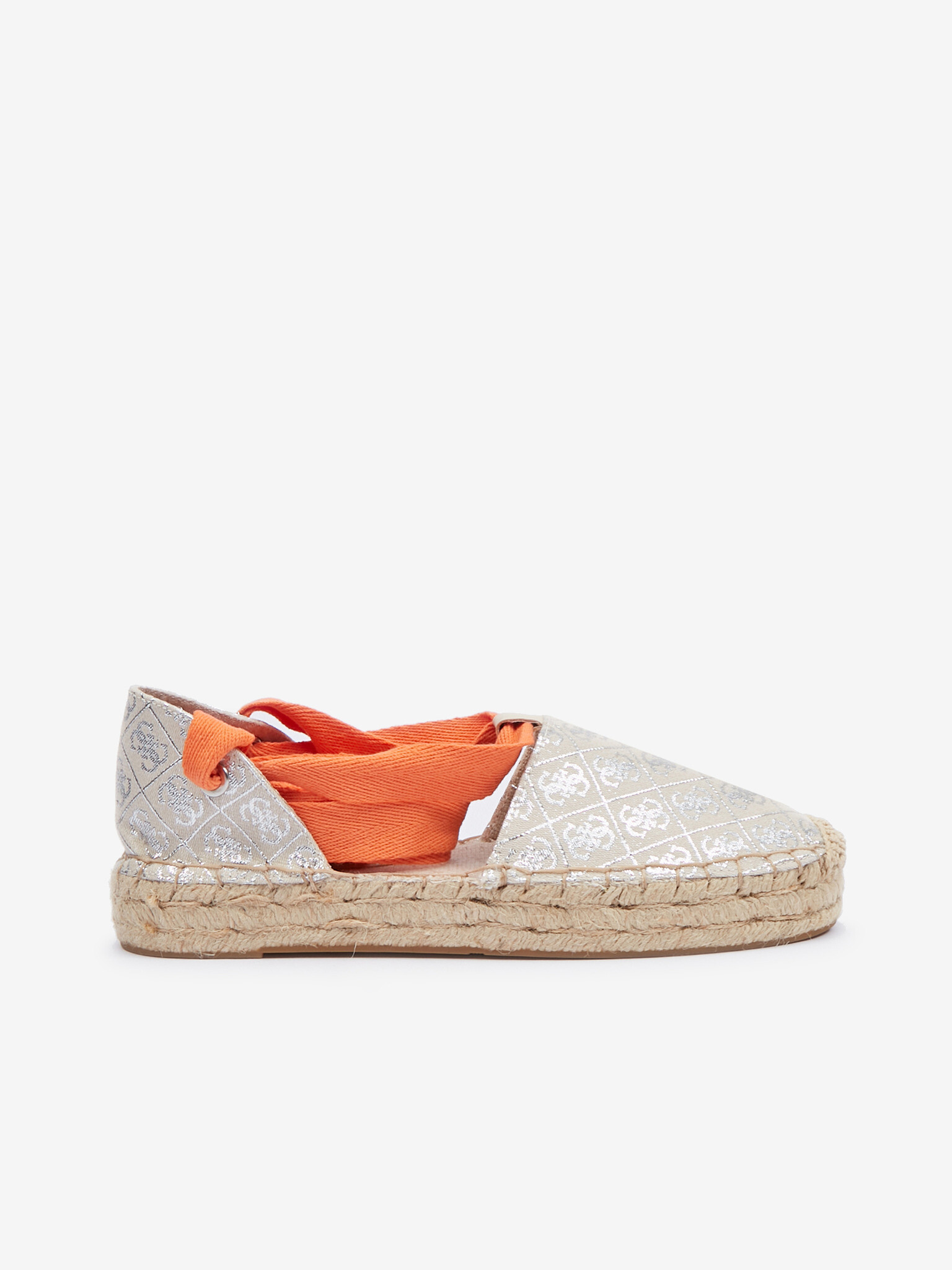 Guess Jalene 3 Espadrilky Stříbrná - Pepit.cz