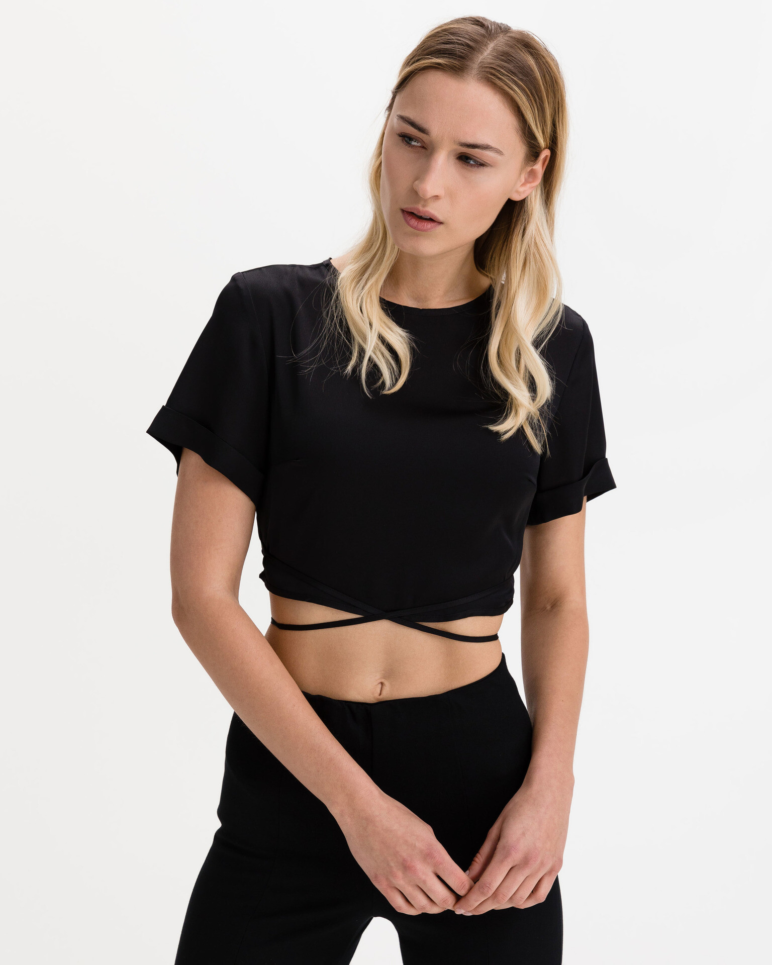 Guess Starling Crop top Modrá - Pepit.cz