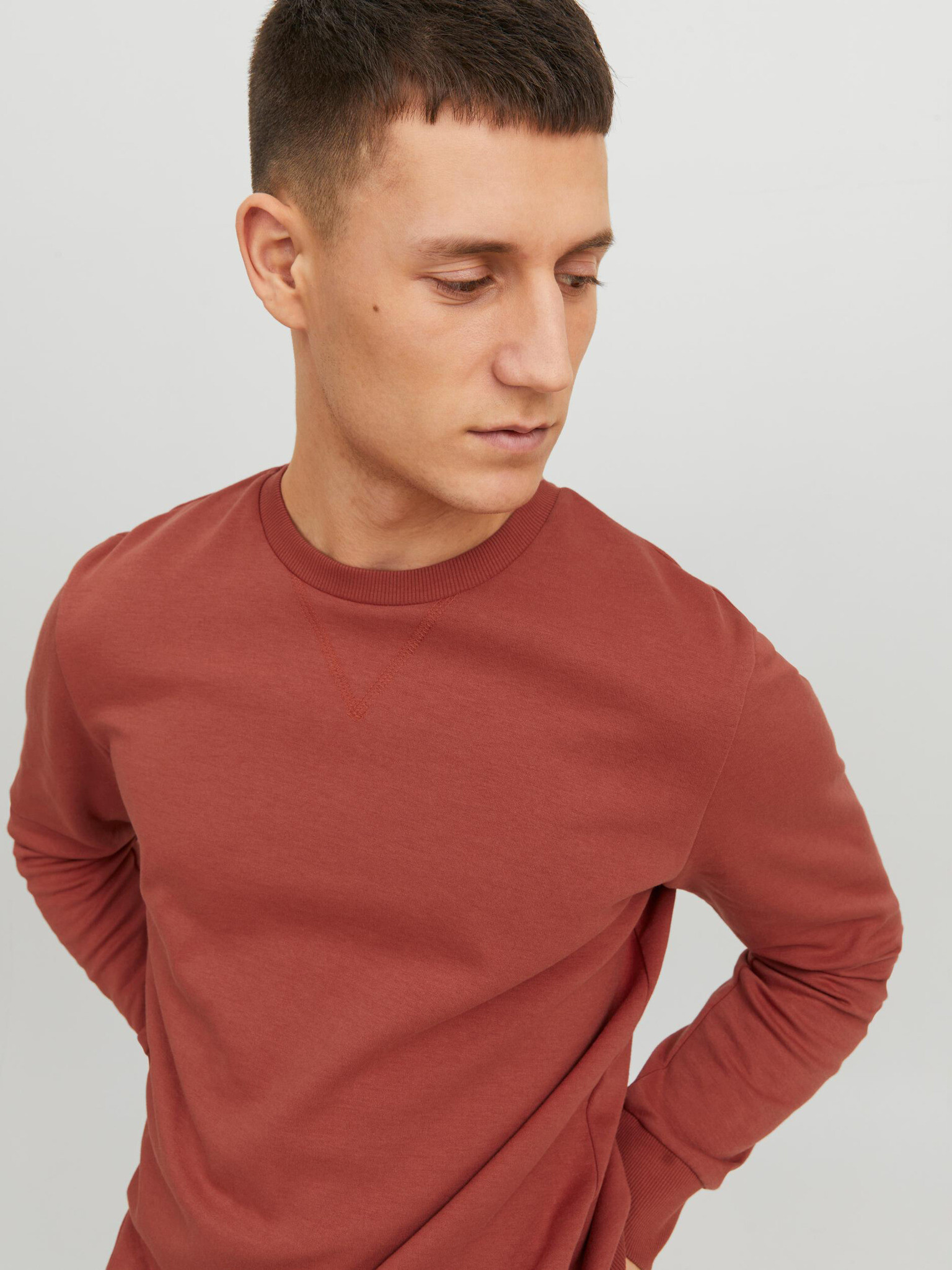 Jack & Jones Basic Mikina Oranžová - Pepit.cz