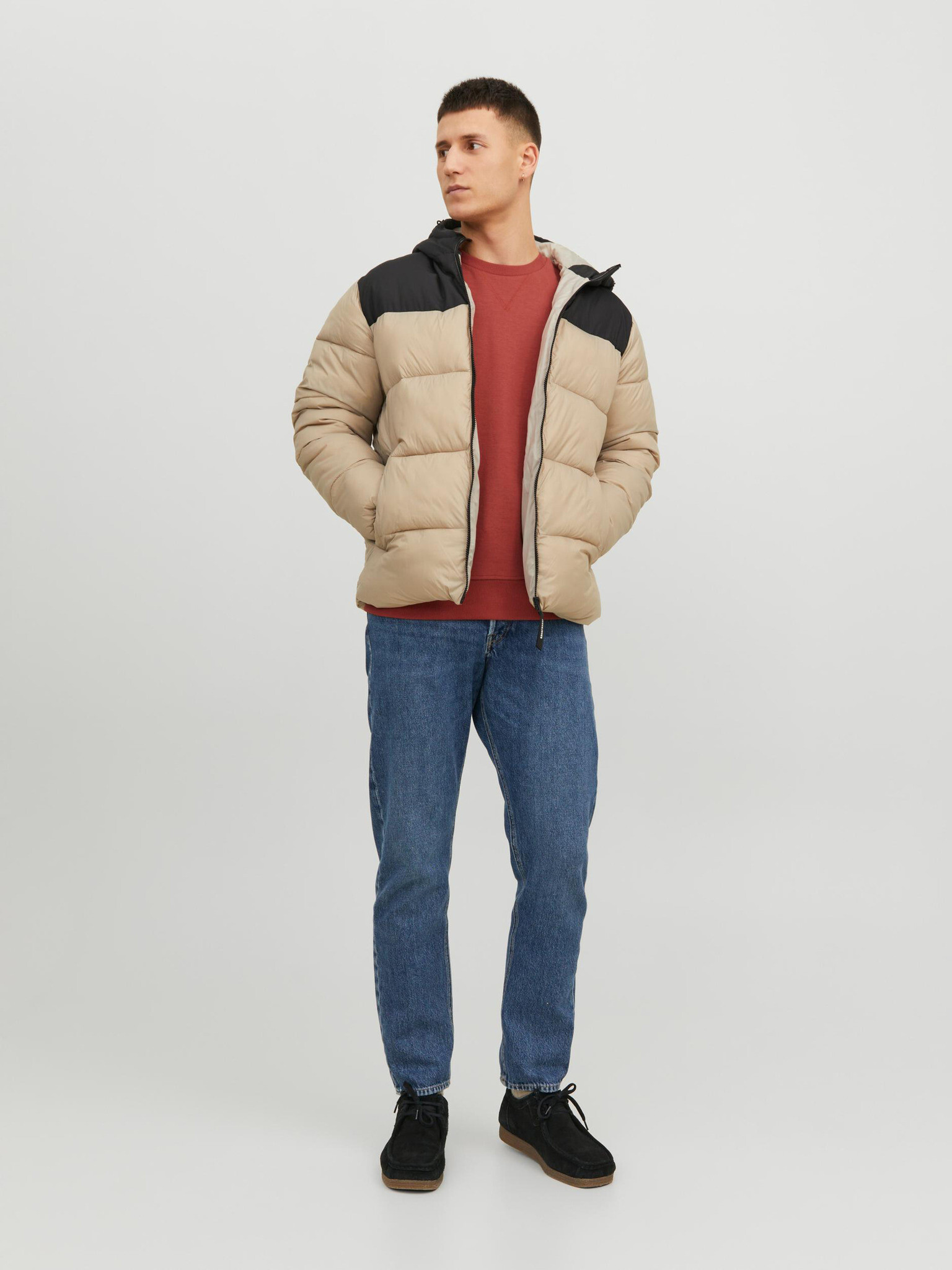 Jack & Jones Basic Mikina Oranžová - Pepit.cz