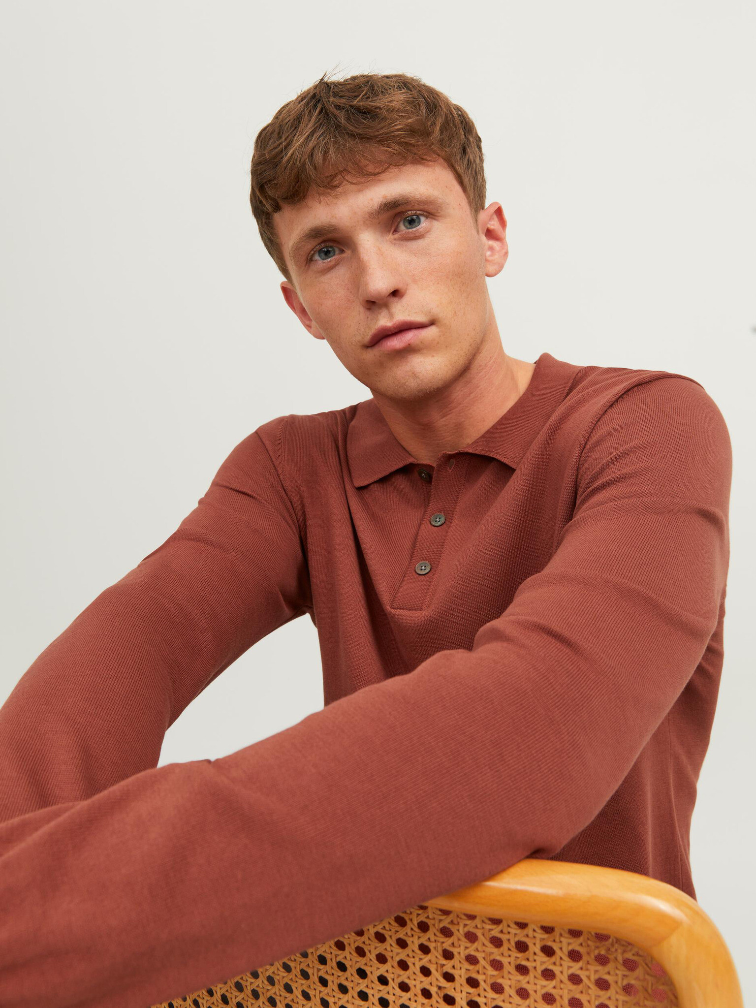 Jack & Jones Blaigor Polo triko Oranžová - Pepit.cz