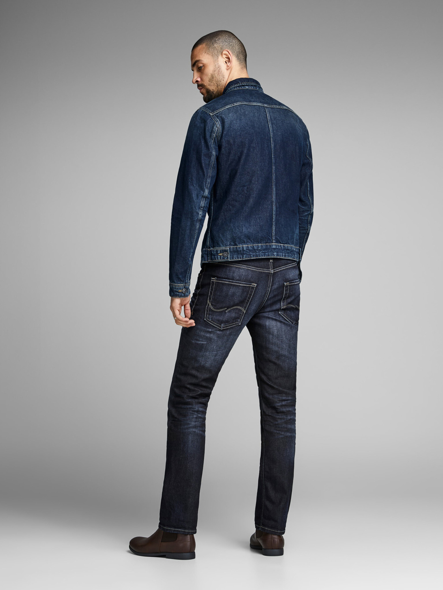 Jack & Jones Clark Original Jeans Modrá - Pepit.cz