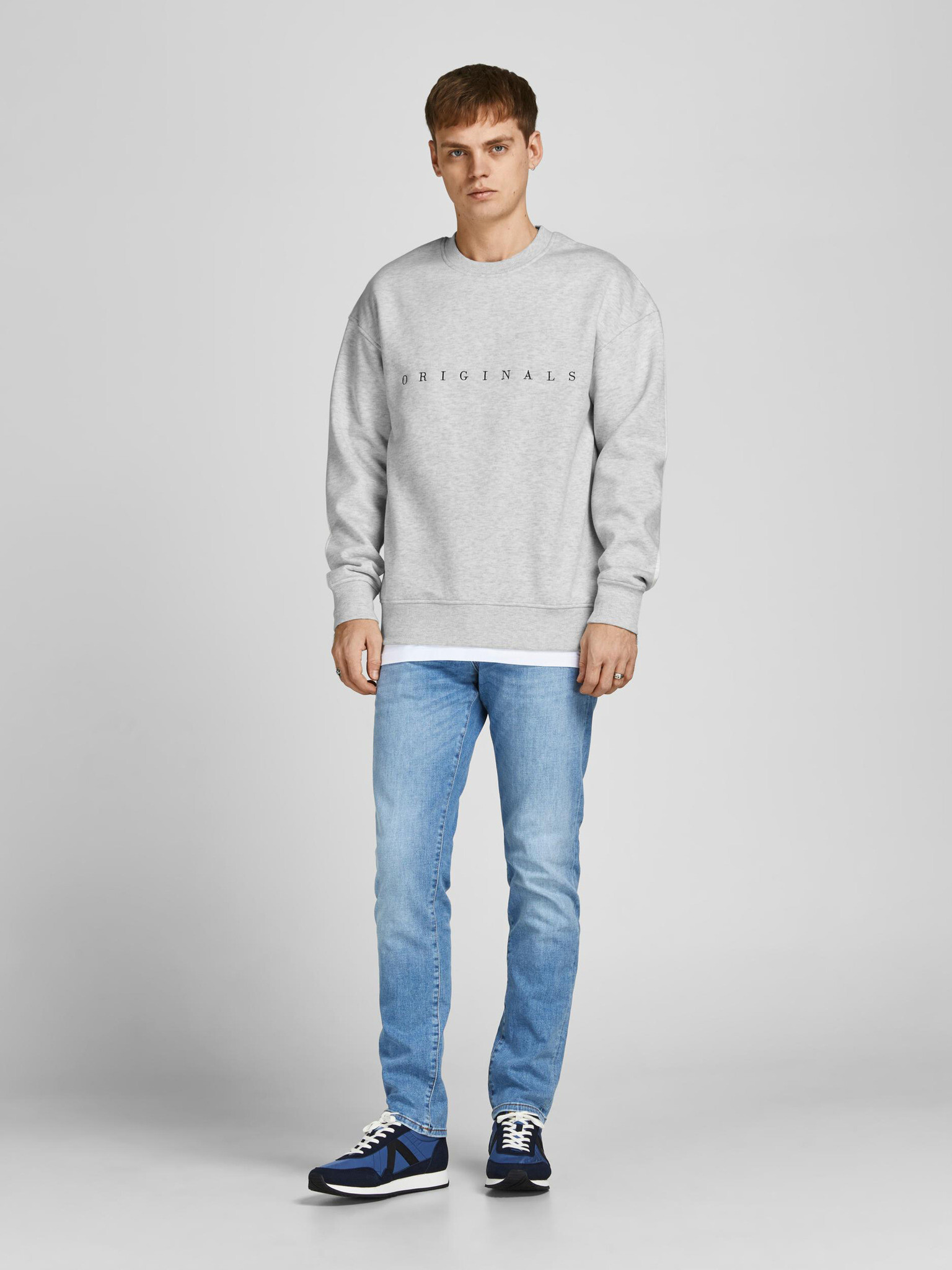 Jack & Jones Copenhagen Mikina Šedá - Pepit.cz