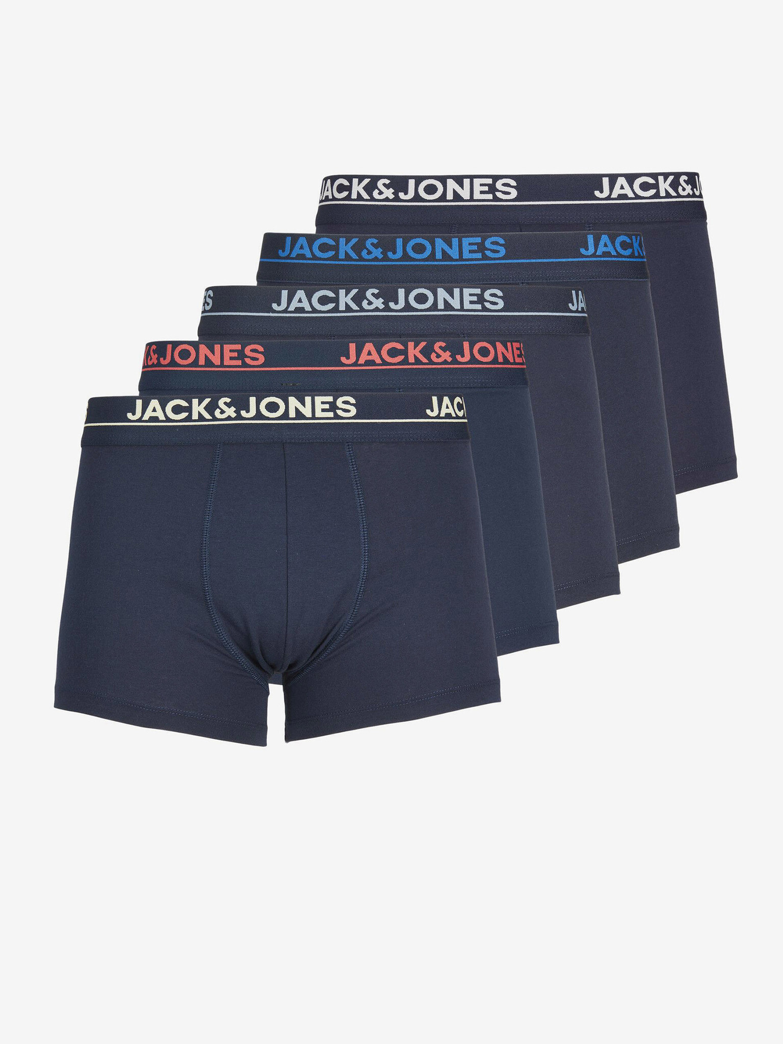 Jack & Jones Davis Boxerky 5 ks Modrá - Pepit.cz