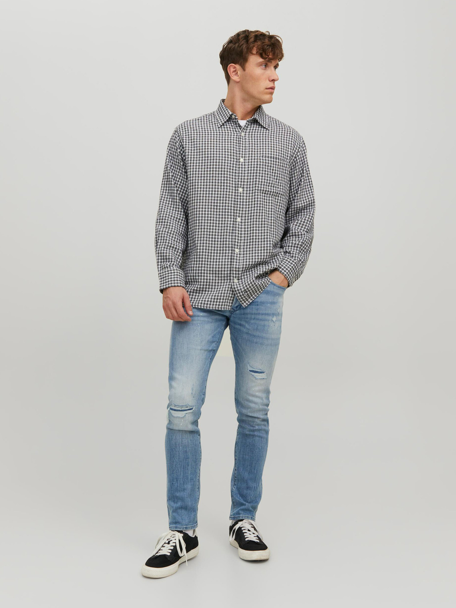 Jack & Jones Glenn Jeans Modrá - Pepit.cz