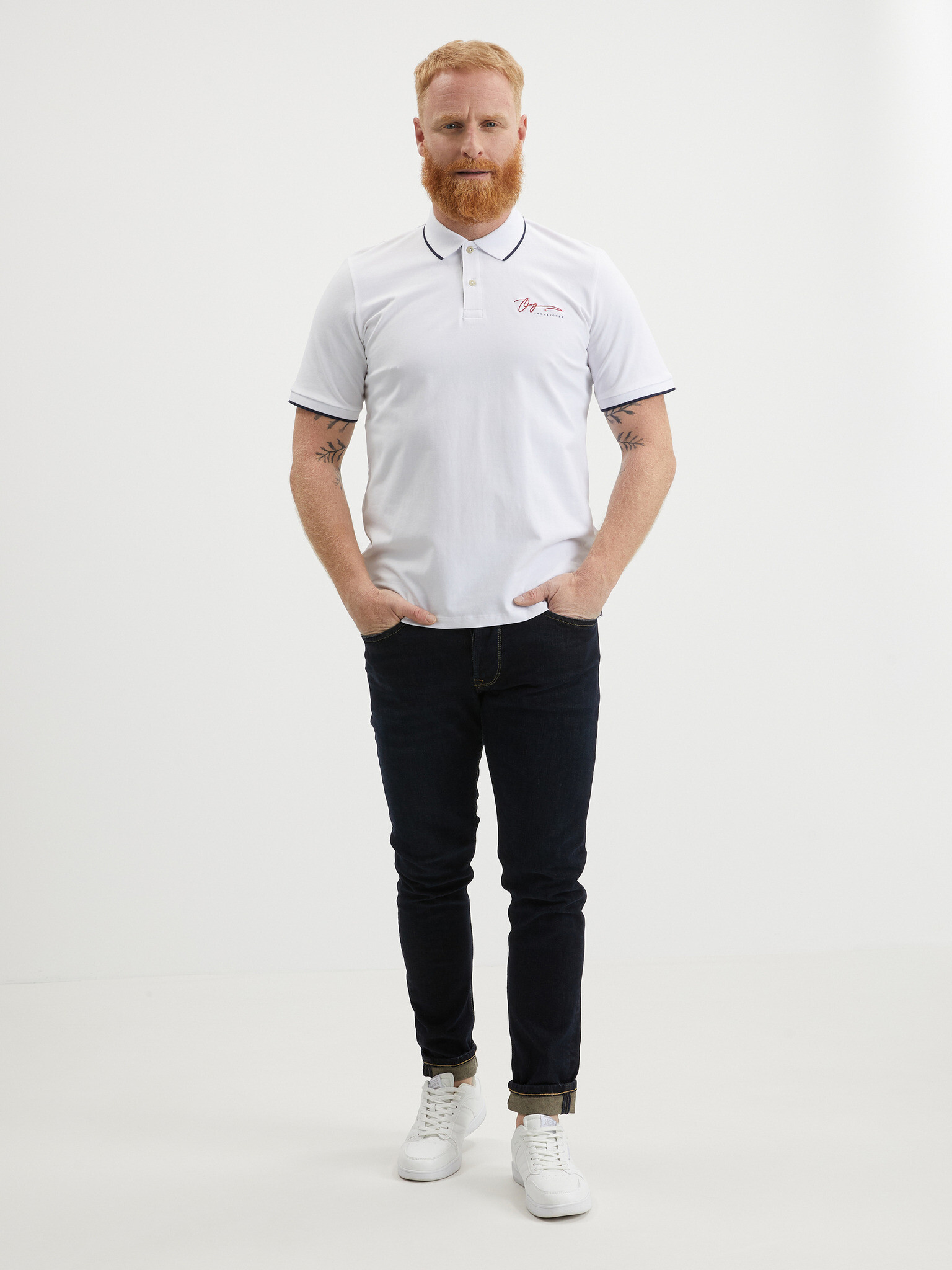 Jack & Jones Joshua Polo triko Bílá - Pepit.cz