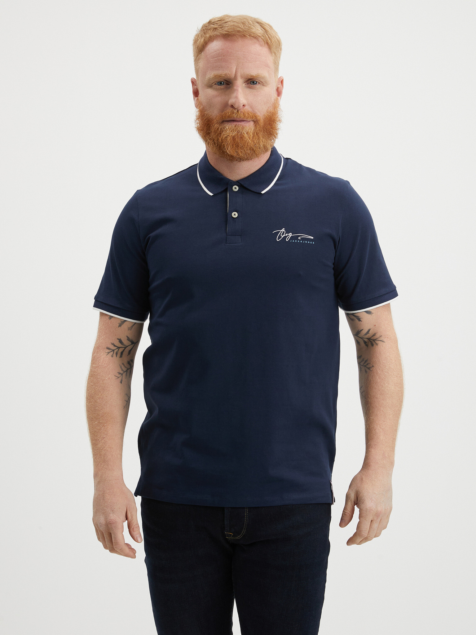 Jack & Jones Joshua Polo triko Modrá - Pepit.cz