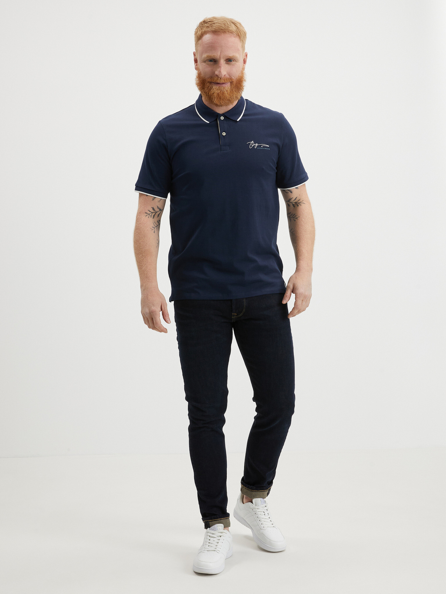 Jack & Jones Joshua Polo triko Modrá - Pepit.cz