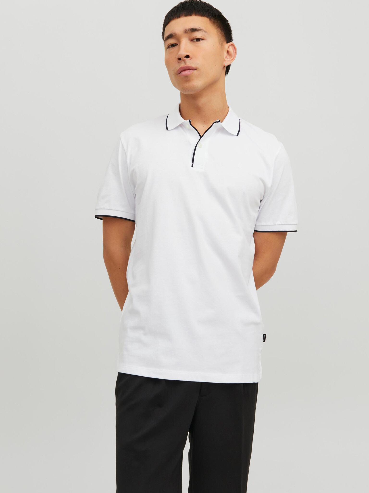 Jack & Jones La Porter Polo triko Bílá - Pepit.cz