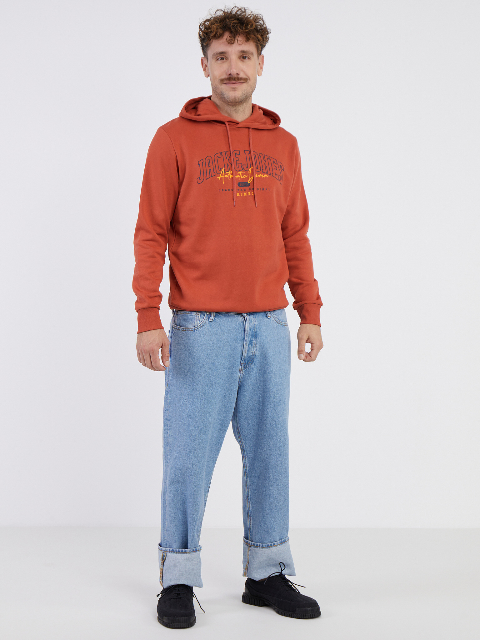 Jack & Jones Larry Mikina Oranžová - Pepit.cz