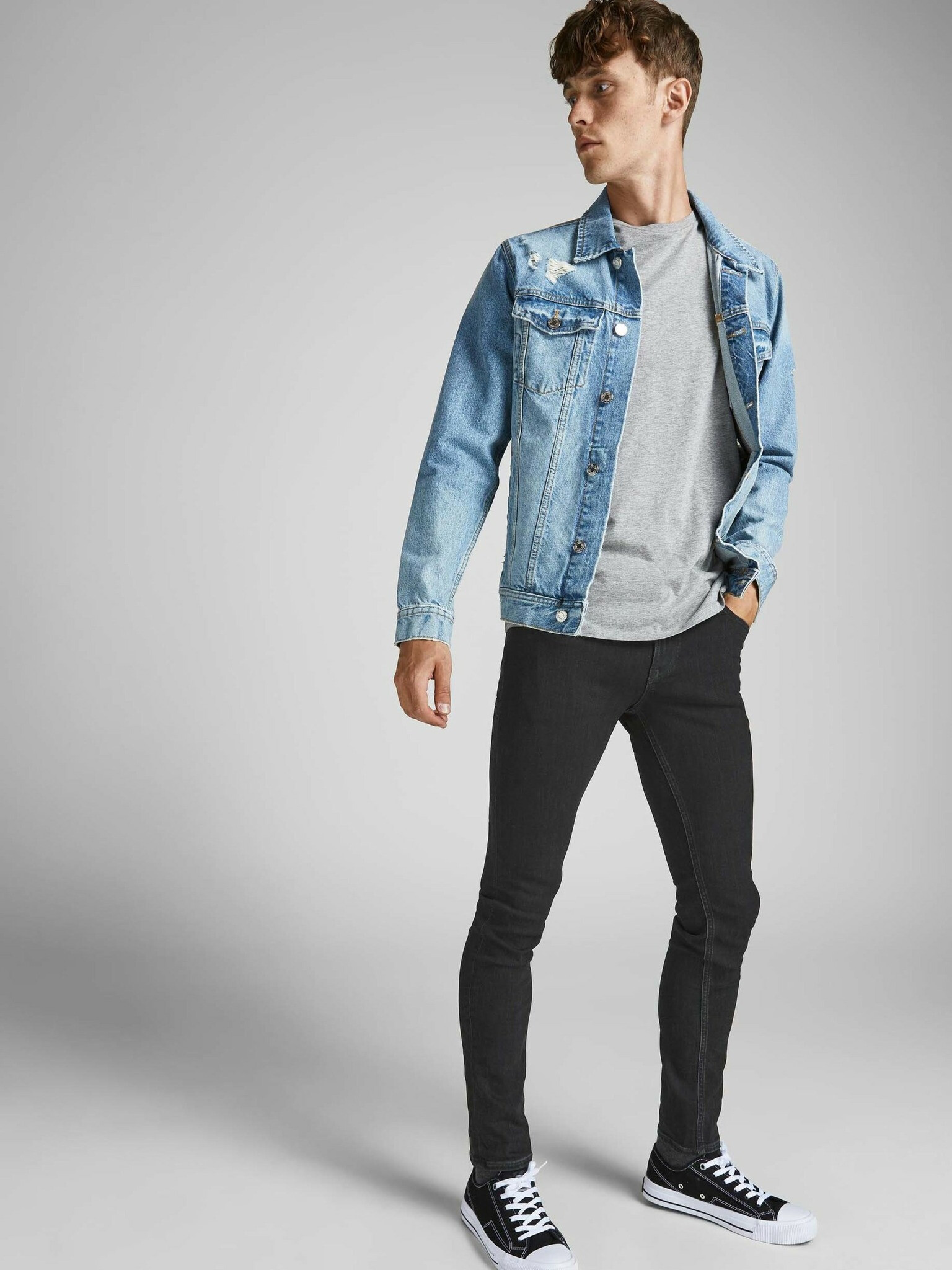 Jack & Jones Liam Jeans Černá - Pepit.cz