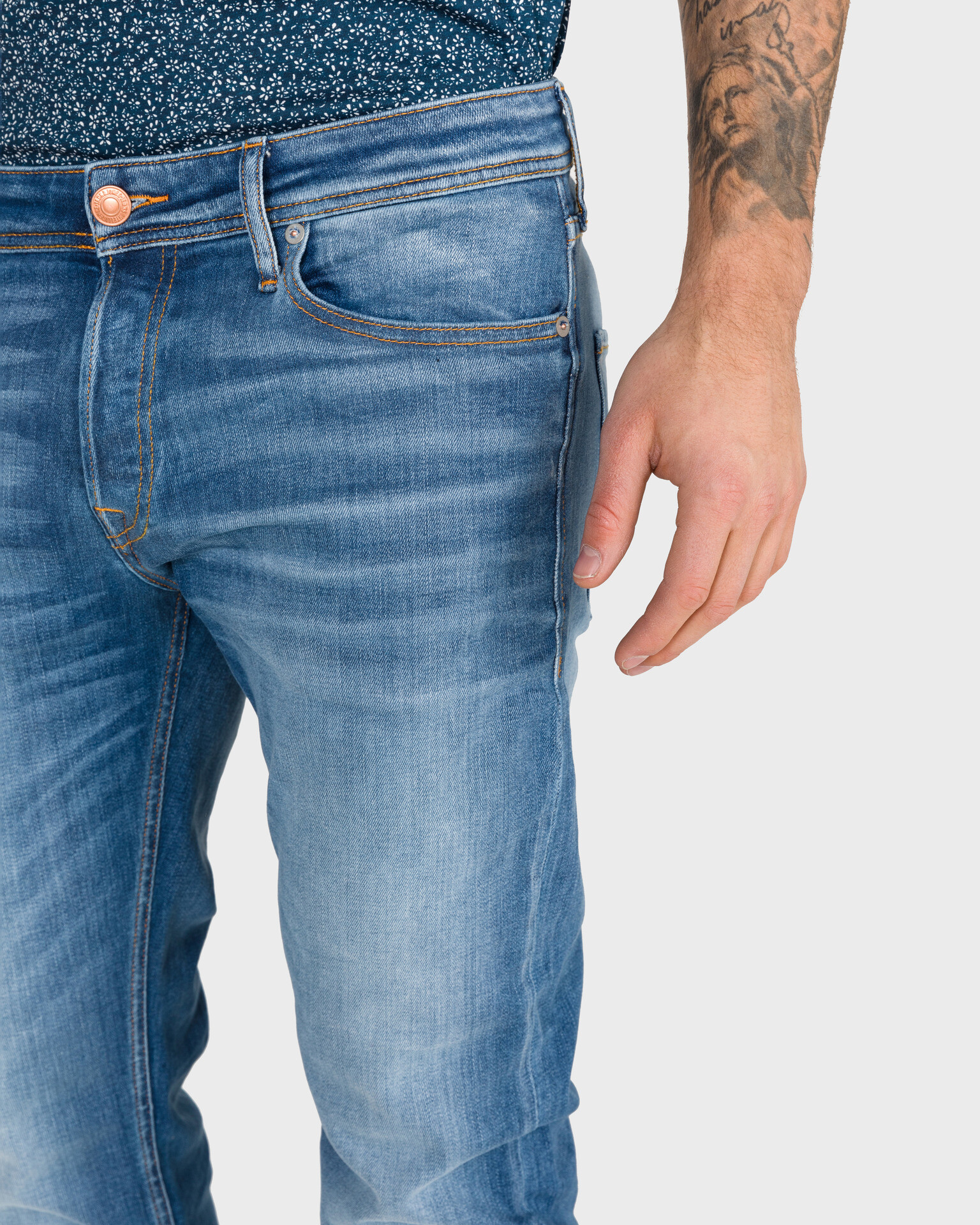 Jack & Jones Mike Jeans Modrá - Pepit.cz