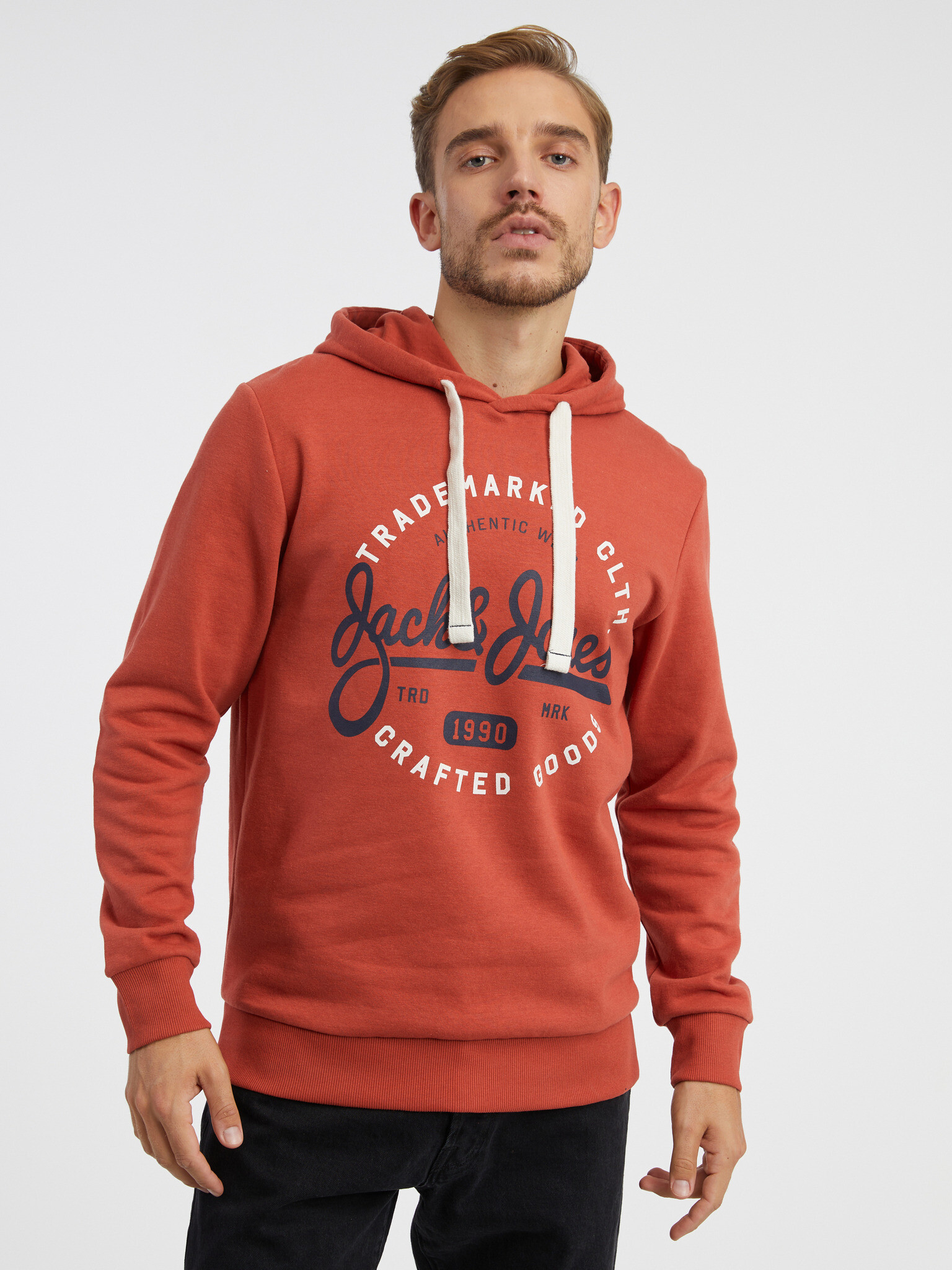 Jack & Jones Mikk Mikina Oranžová - Pepit.cz