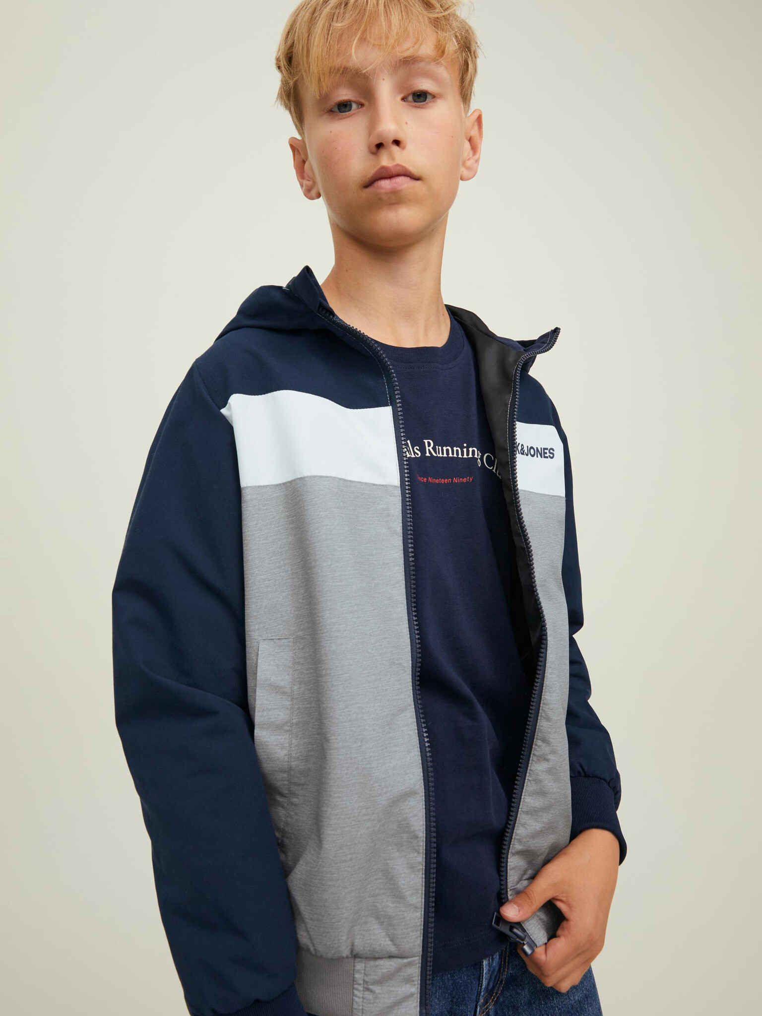 Jack & Jones Rush Bunda dětská Modrá - Pepit.cz