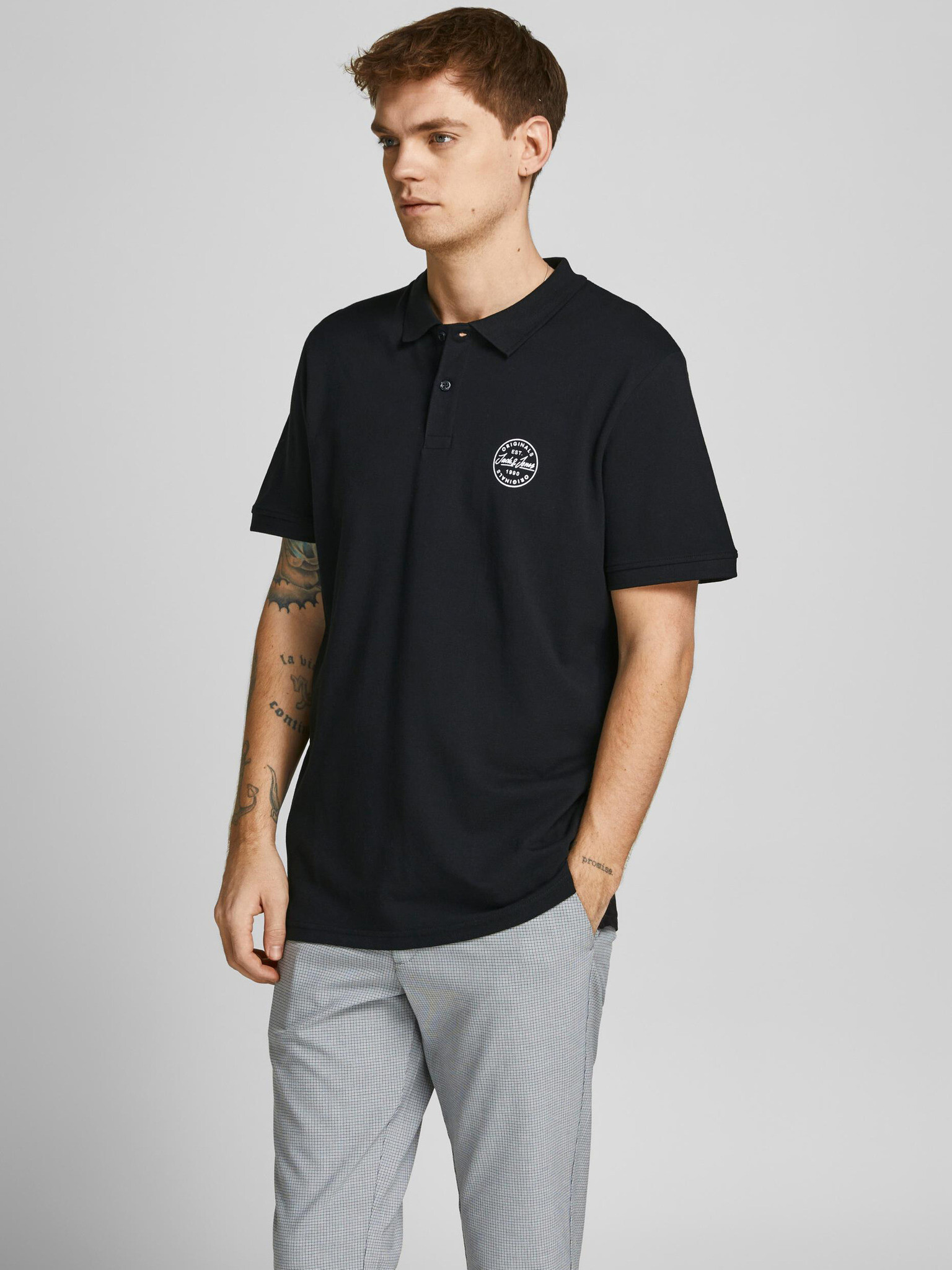 Jack & Jones Shark Polo triko Černá - Pepit.cz