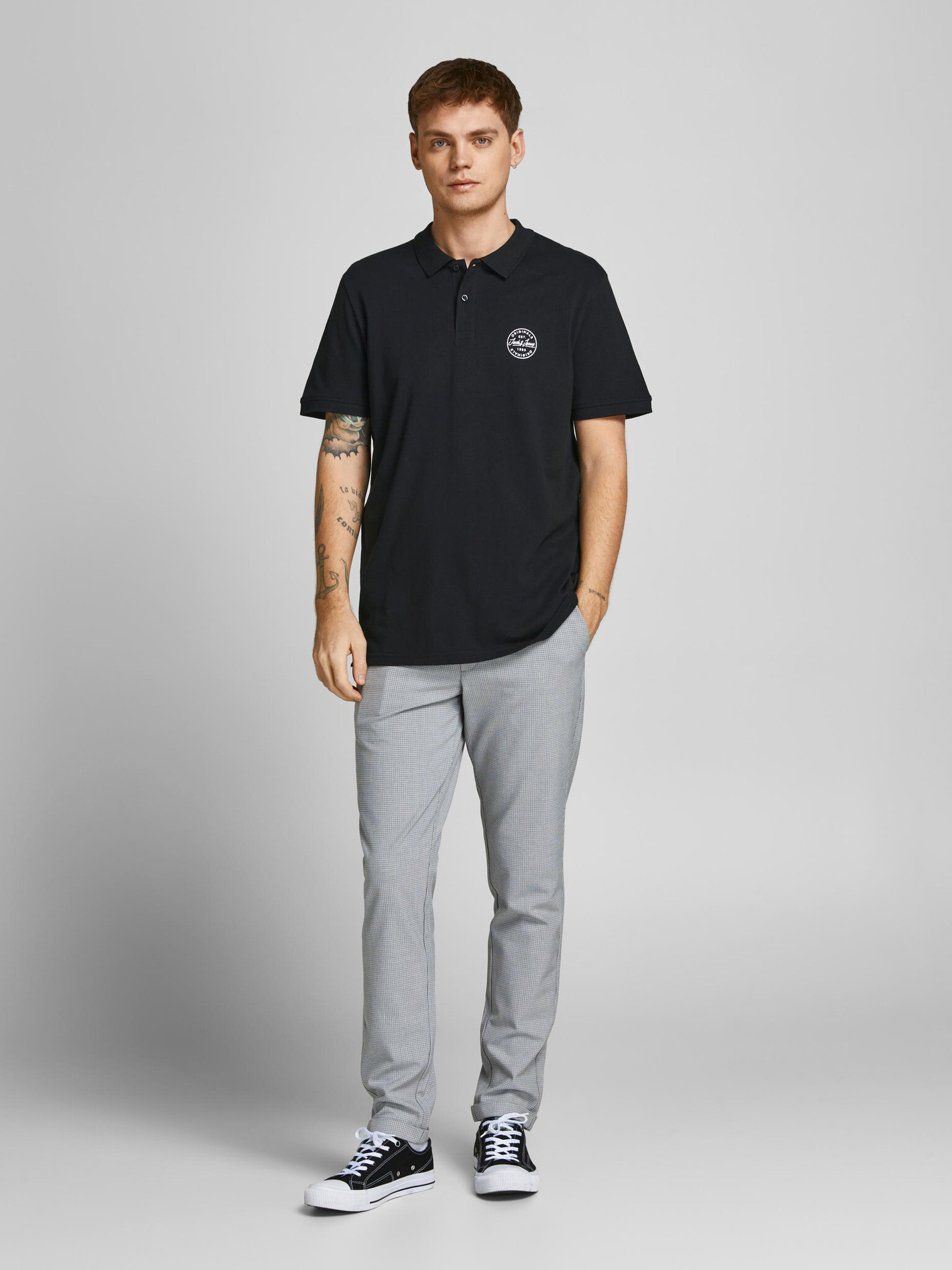 Jack & Jones Shark Polo triko Černá - Pepit.cz