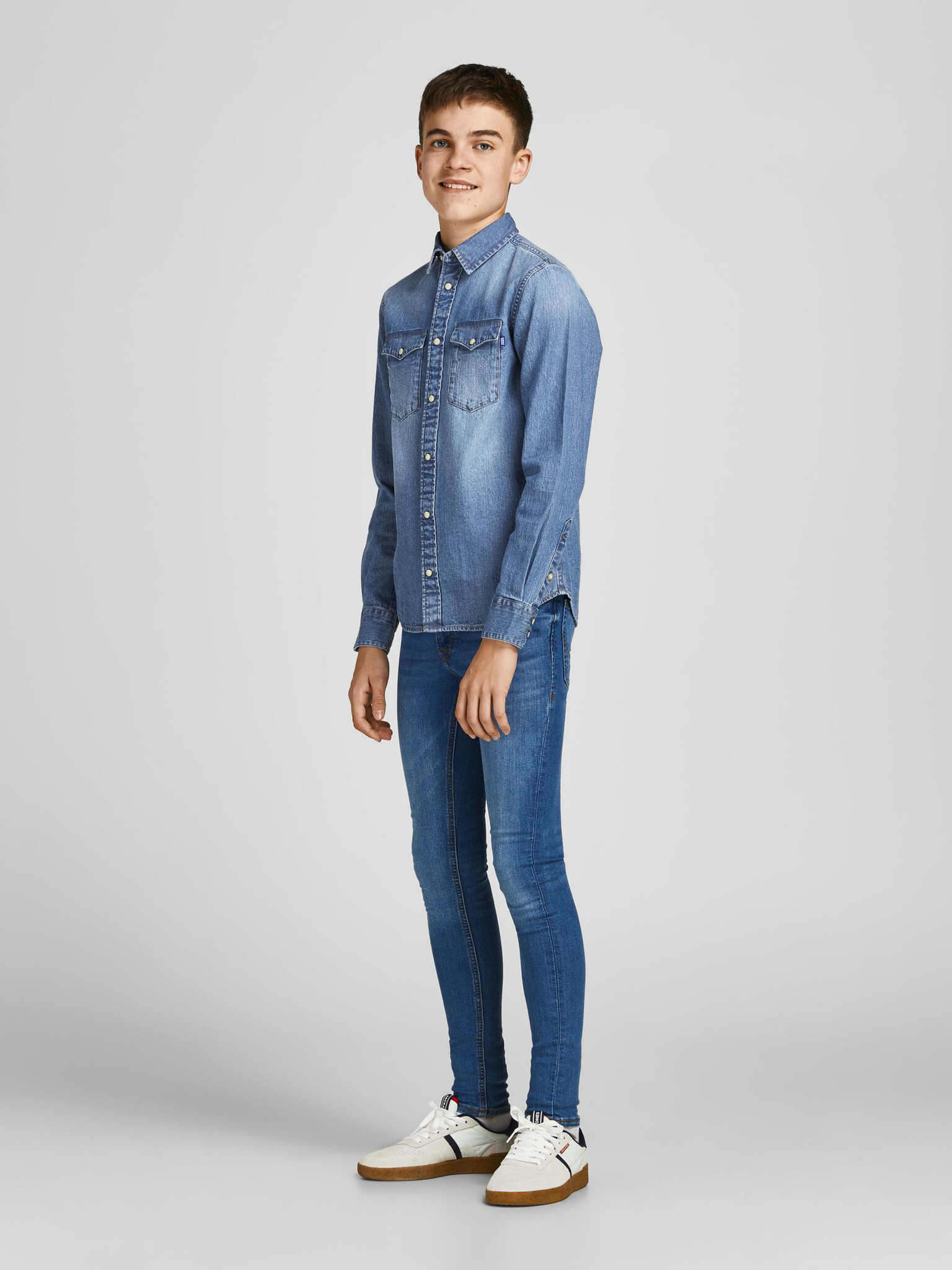 Jack & Jones Sheridan Košile dětská Modrá - Pepit.cz