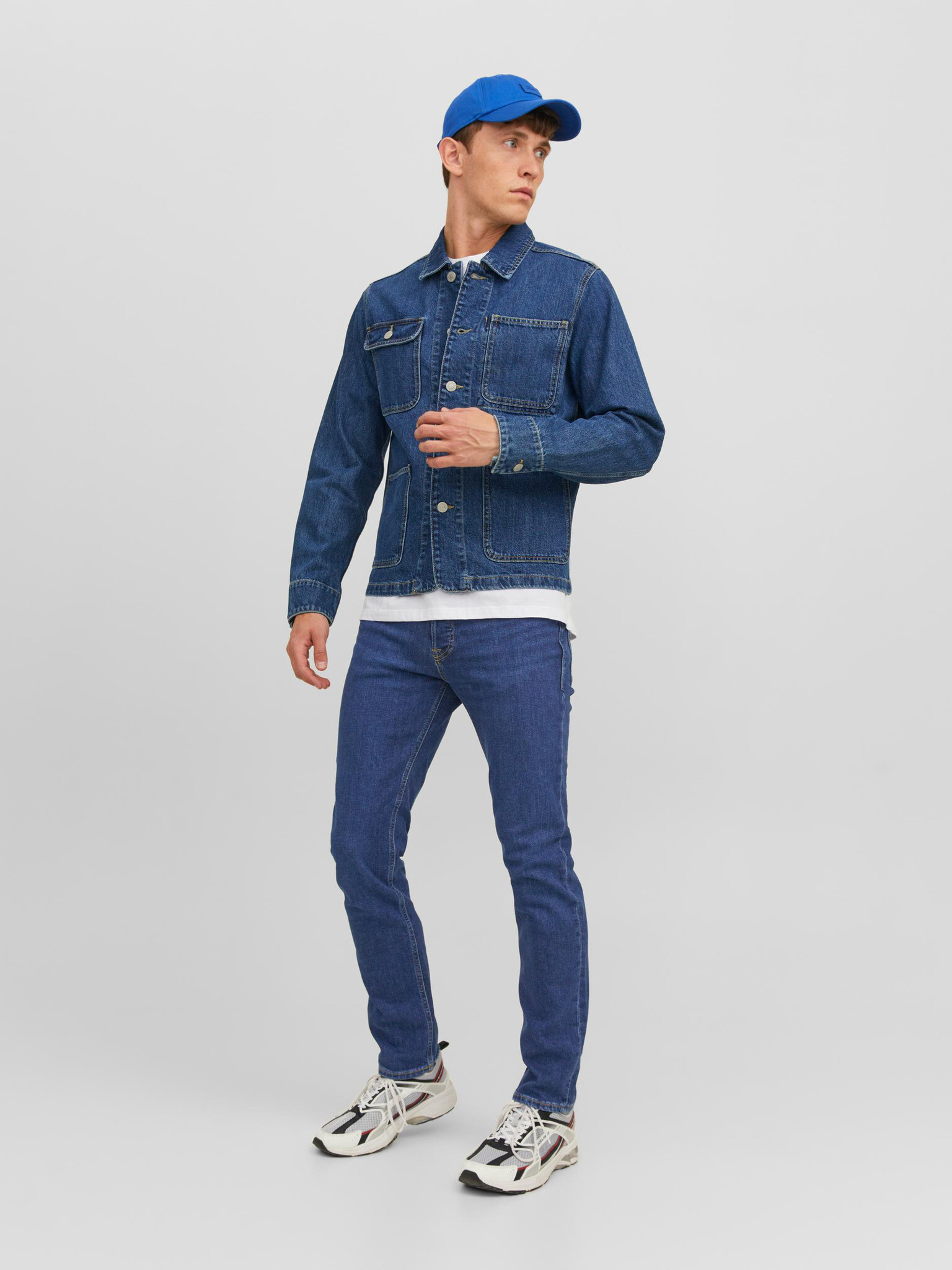 Jack & Jones Tim Jeans Modrá - Pepit.cz