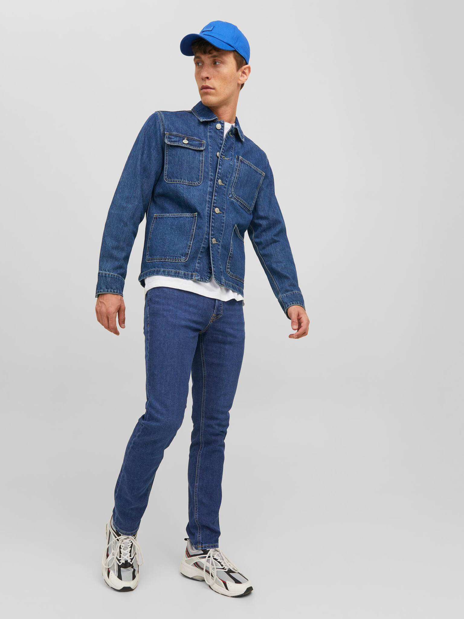 Jack & Jones Tim Jeans Modrá - Pepit.cz