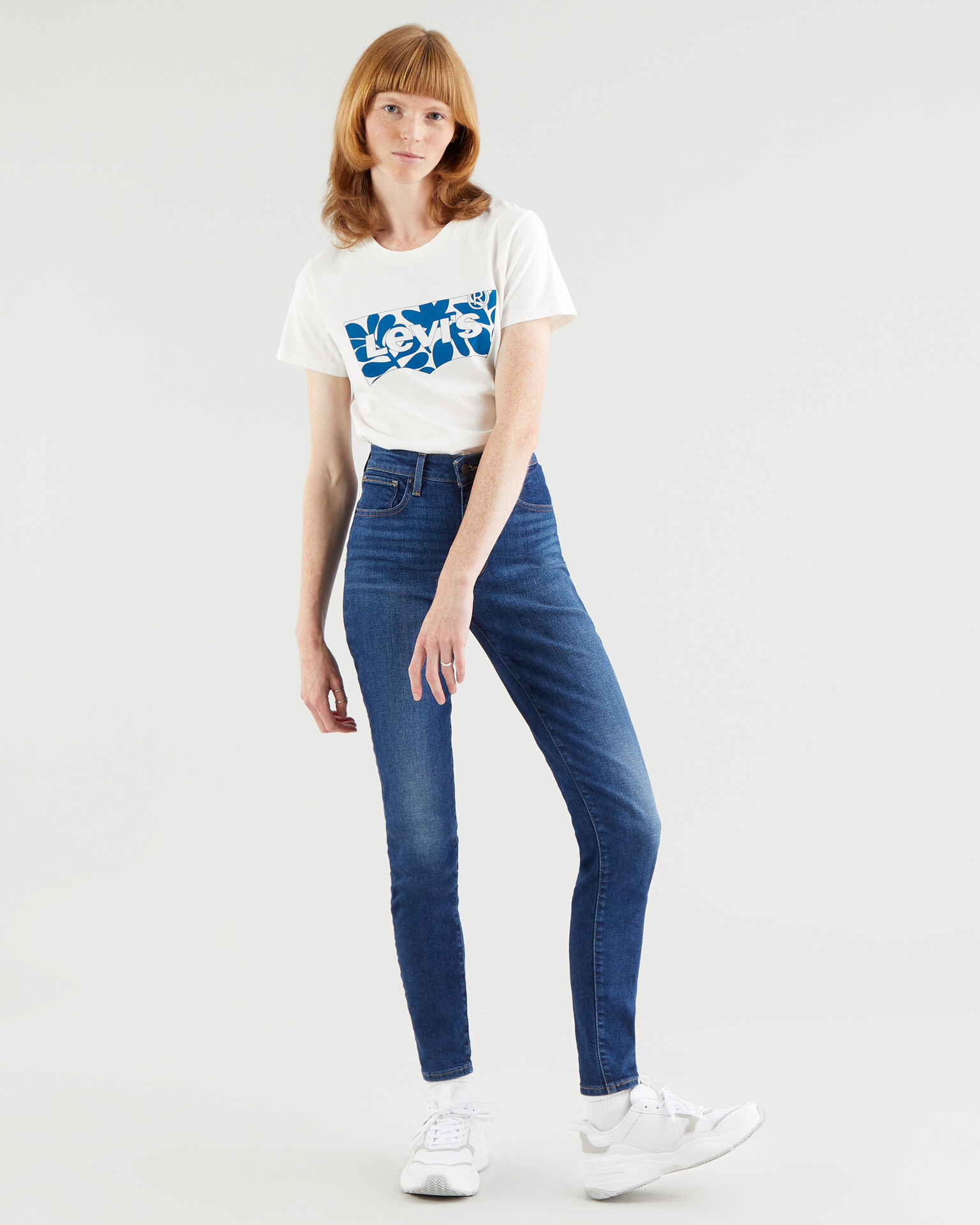 Levi's® 721™ High Rise Skinny Jeans Modrá - Pepit.cz