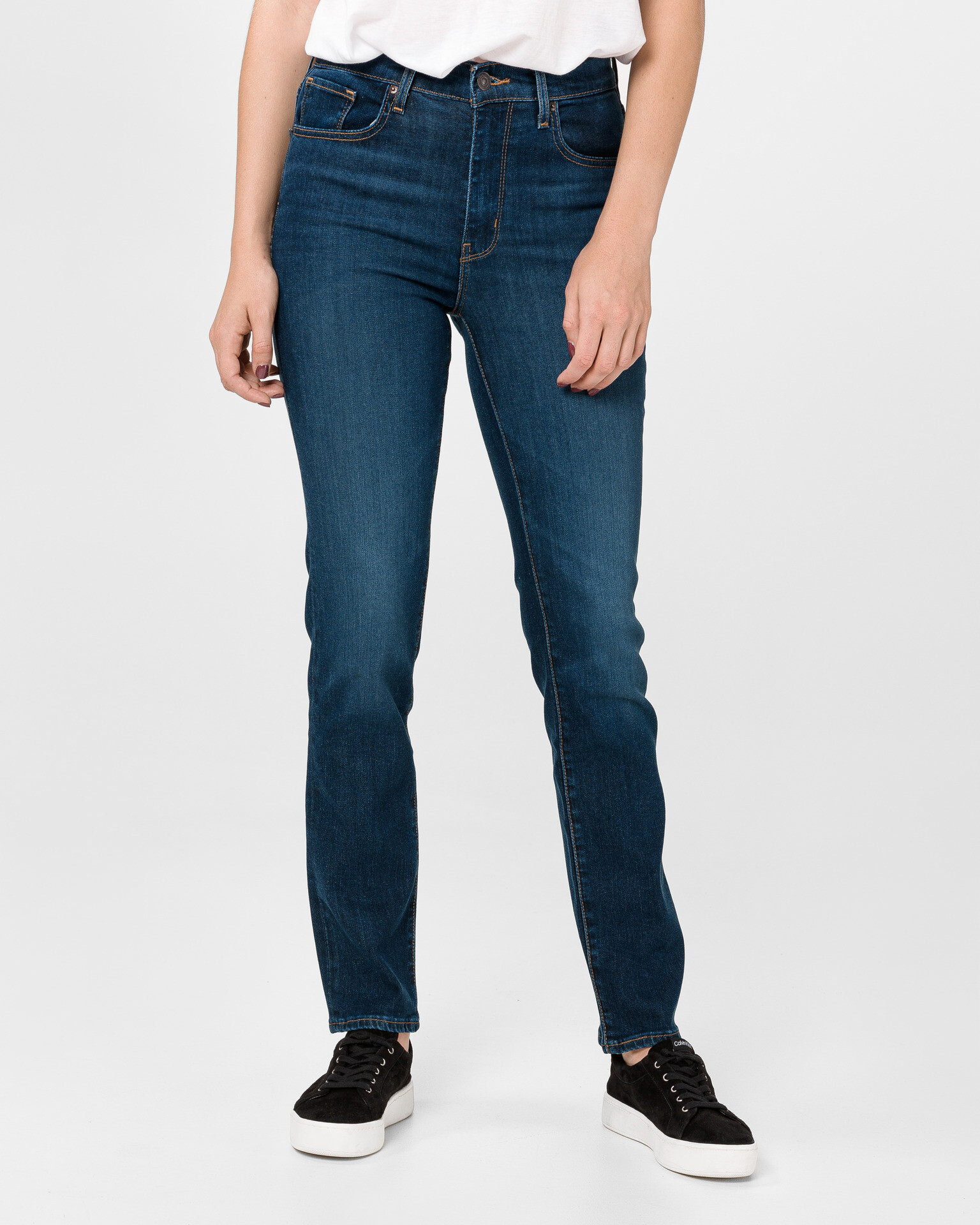 Levi's® 724™ High Rise Straight Jeans Modrá - Pepit.cz