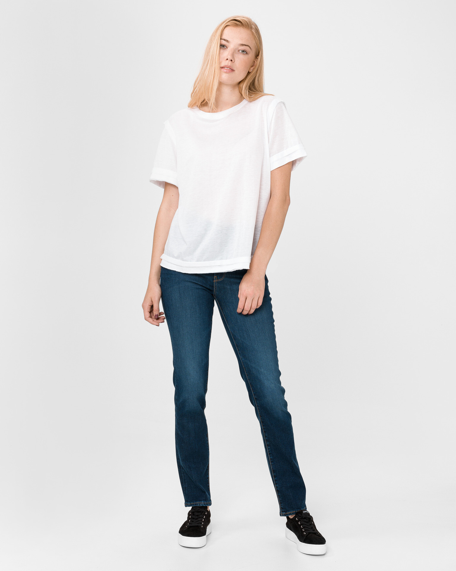 Levi's® 724™ High Rise Straight Jeans Modrá - Pepit.cz