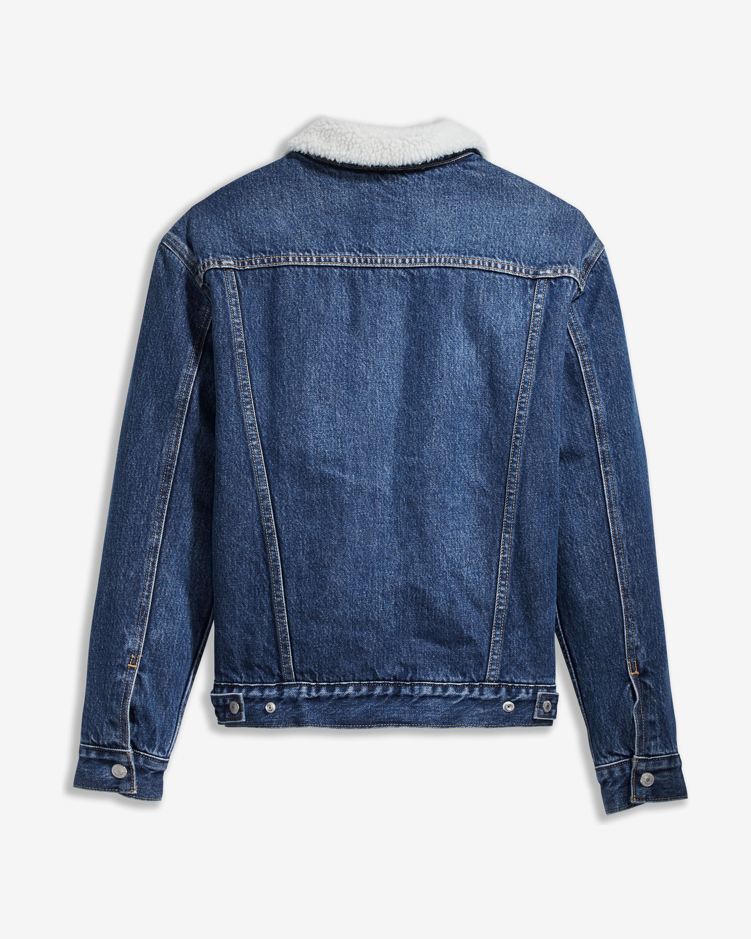 Levi's® Ex-Boyfriend Sherpa Trucker Bunda Modrá - Pepit.cz