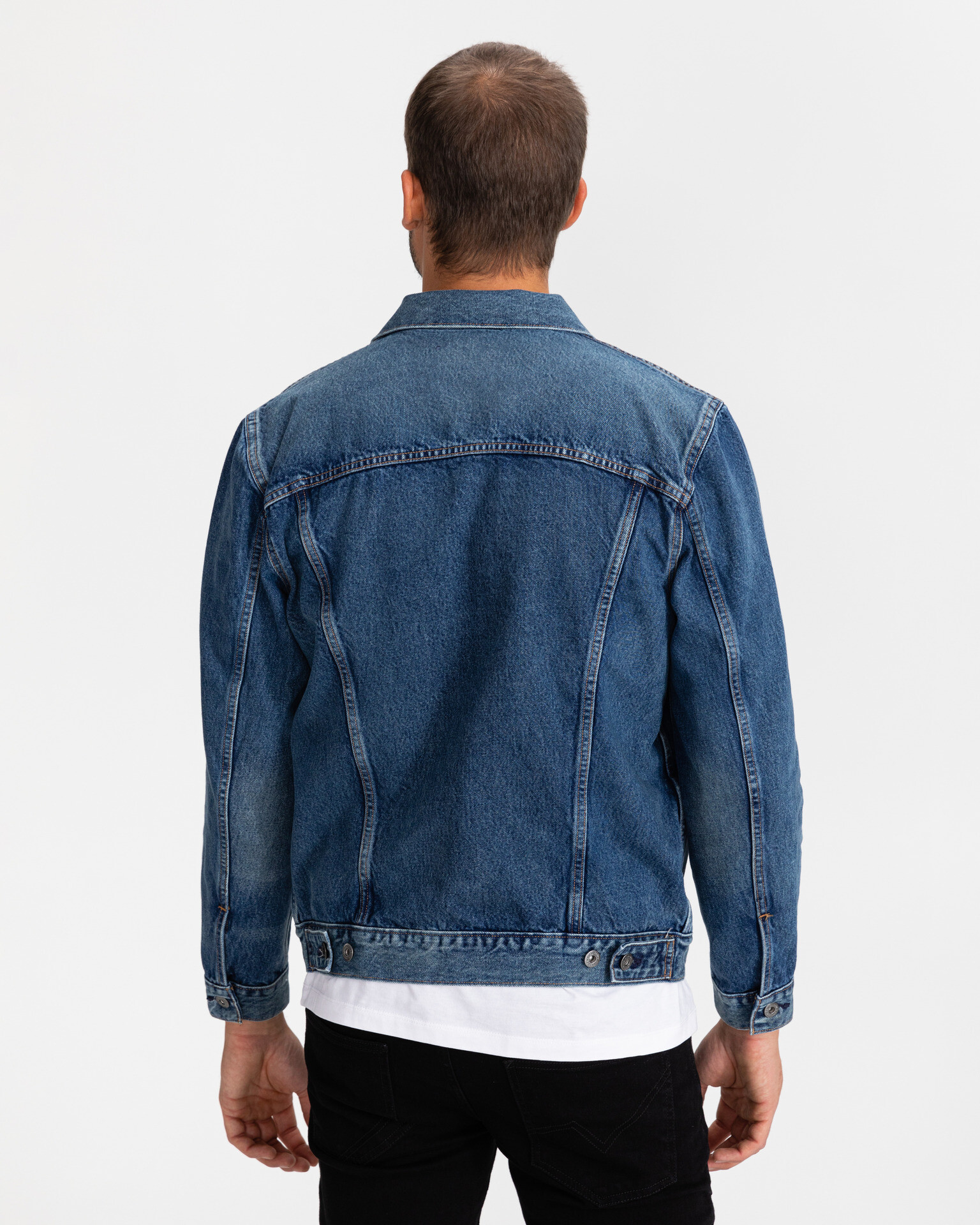 Levi's® Made & Crafted® Type II Bunda Modrá - Pepit.cz