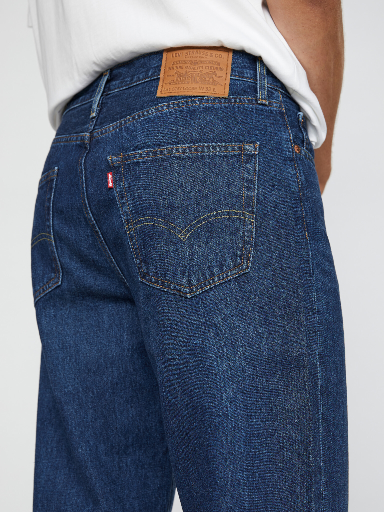 Levi's® Stay Loose Tapered Crop Jeans Modrá - Pepit.cz