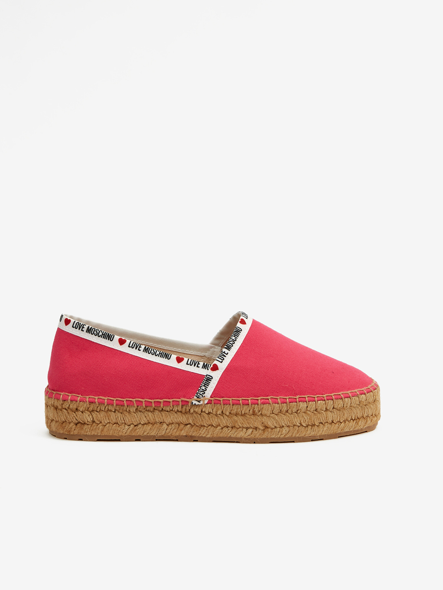 Love Moschino Espadrilky Růžová - Pepit.cz