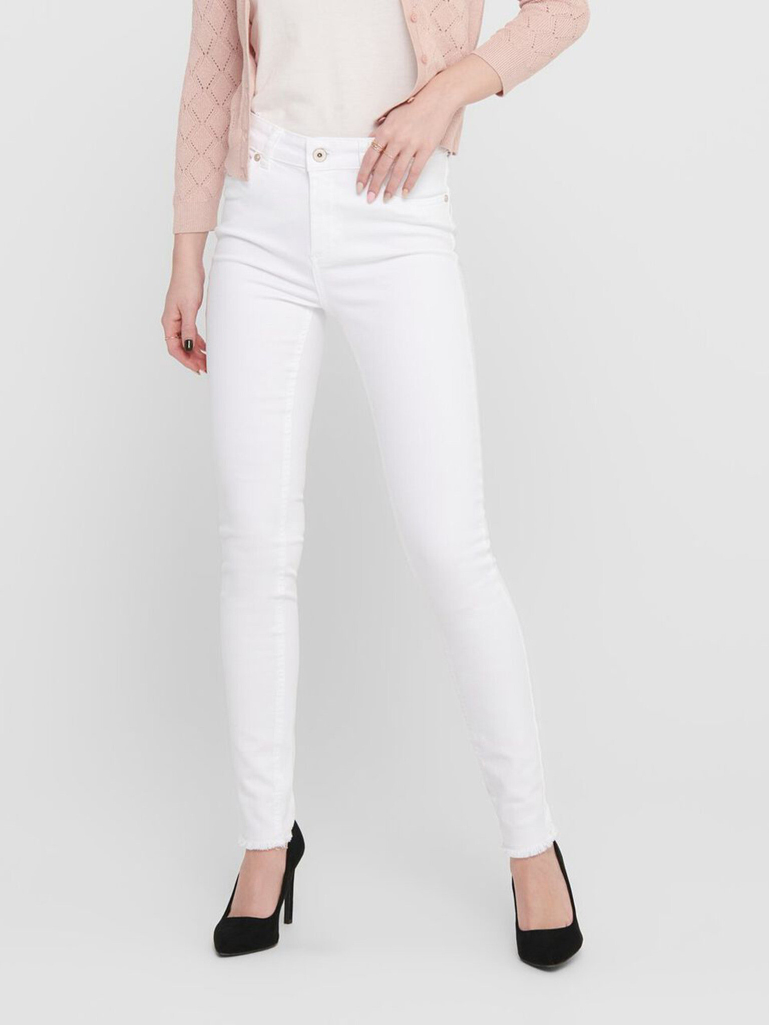 ONLY Blush Jeans Bílá - Pepit.cz