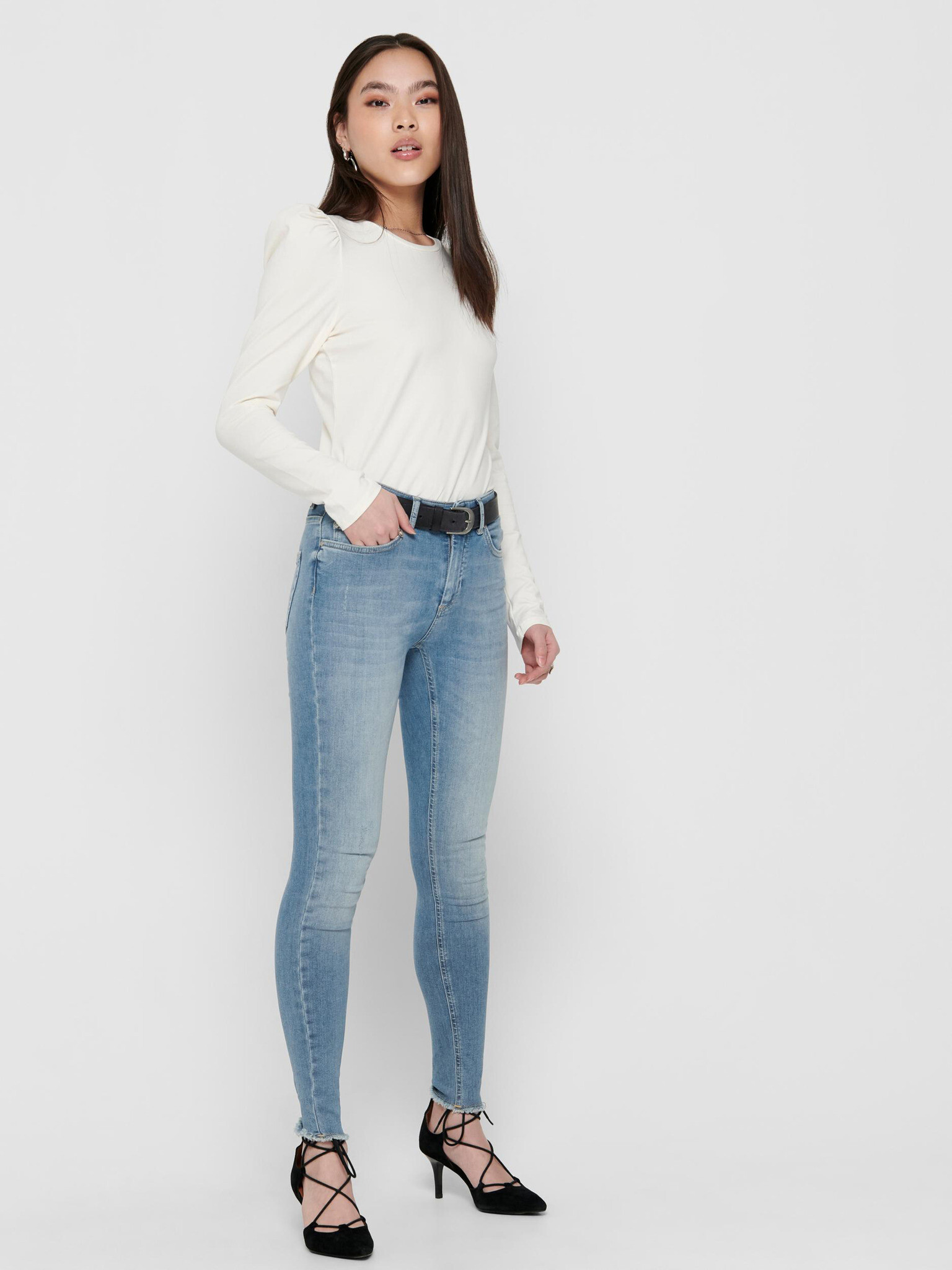 ONLY Blush Jeans Modrá - Pepit.cz