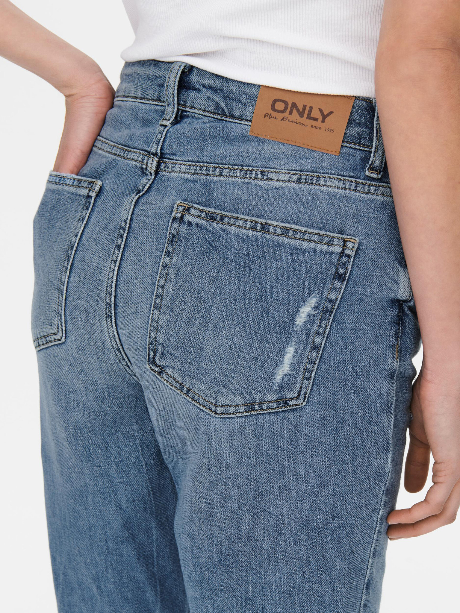 ONLY Emily Jeans Modrá - Pepit.cz