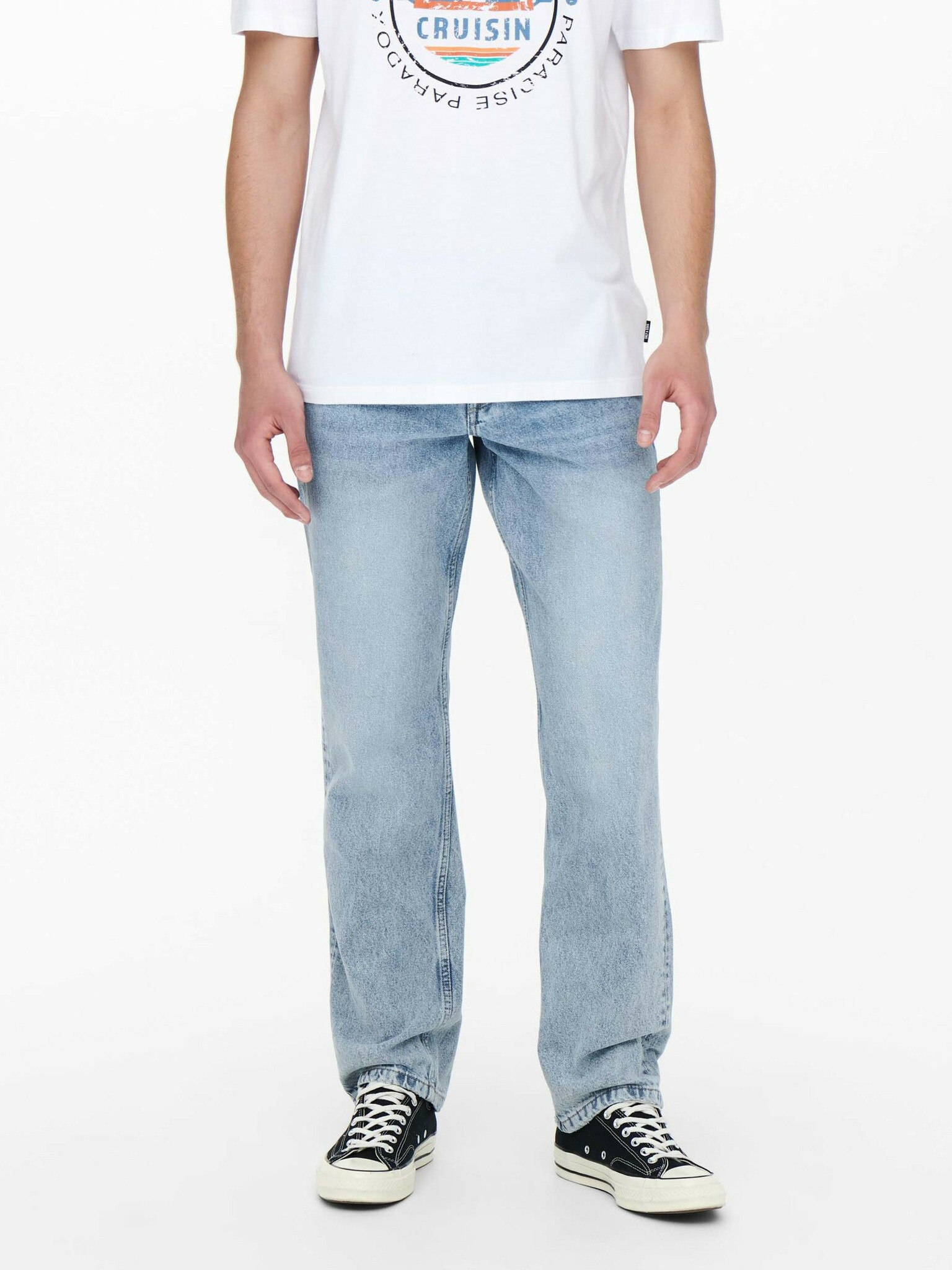 ONLY & SONS Edge Jeans Modrá - Pepit.cz