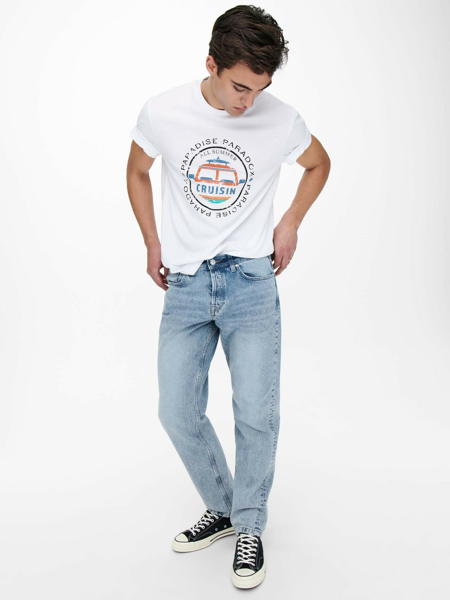 ONLY & SONS Edge Jeans Modrá - Pepit.cz