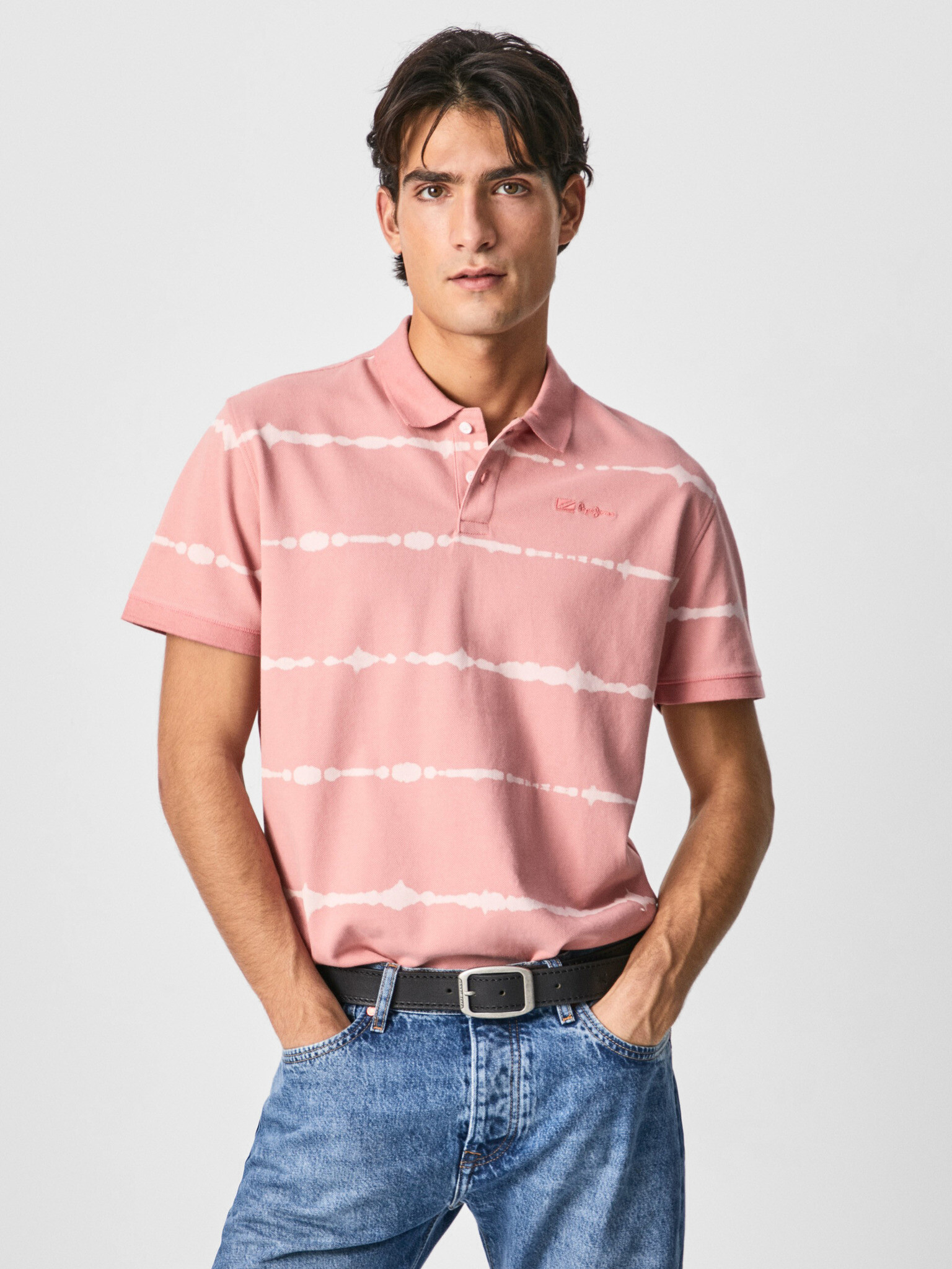 Pepe Jeans Farrell Polo triko Růžová - Pepit.cz