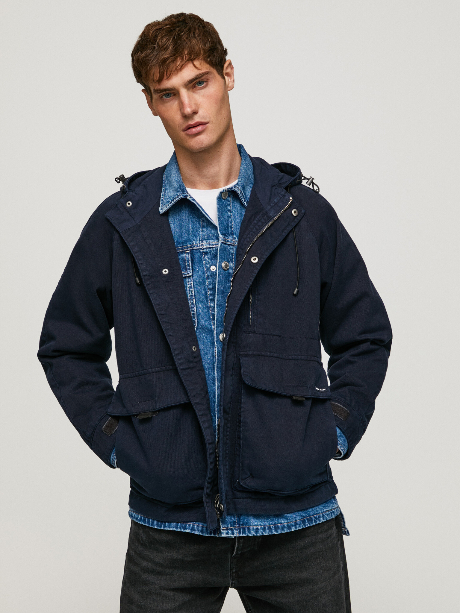 Pepe Jeans Joshua Bunda Modrá - Pepit.cz