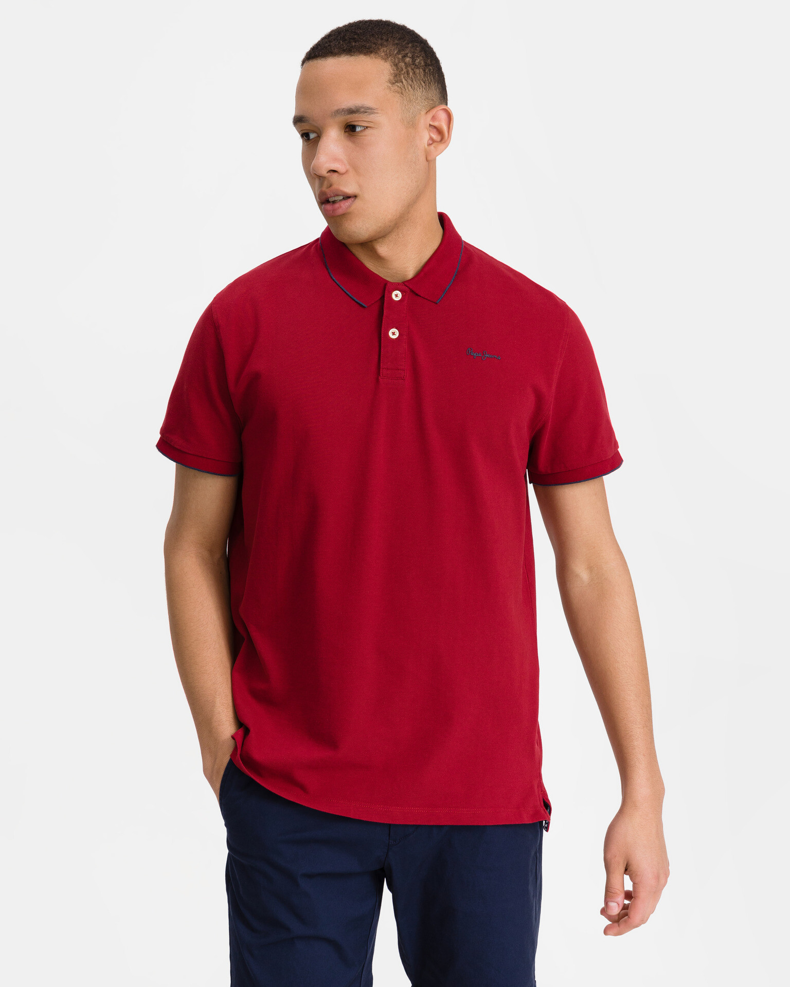 Pepe Jeans Lucas Polo triko Červená - Pepit.cz